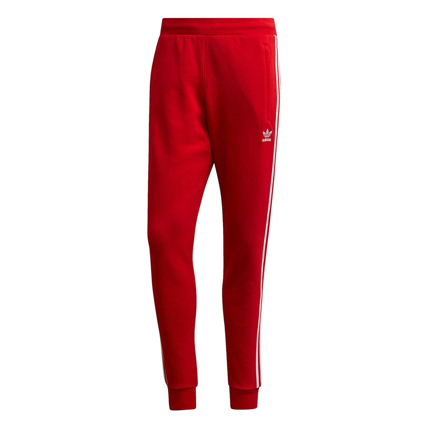 adidas Originals -Stripe Joggers – Scarlet – M Red adidas Originals -Stripe Joggers – Scarlet – M Red