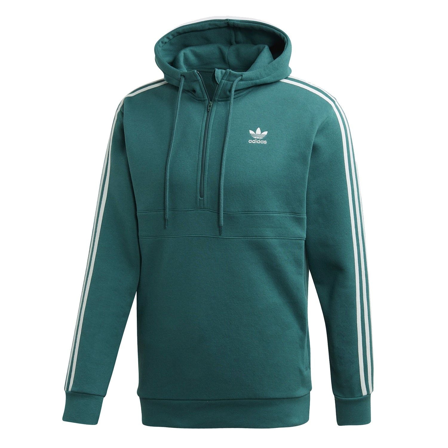 adidas Originals -Stripes Hoodie – Green – Green adidas Originals -Stripes Hoodie – Green – Green