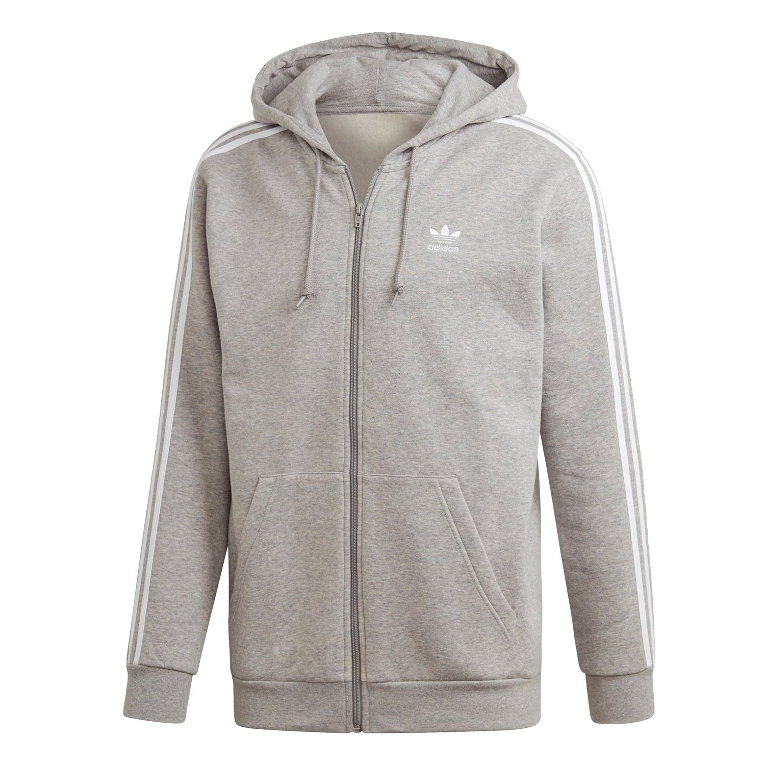 adidas Originals -Stripes Hoodie – Grey adidas Originals -Stripes Hoodie – Grey
