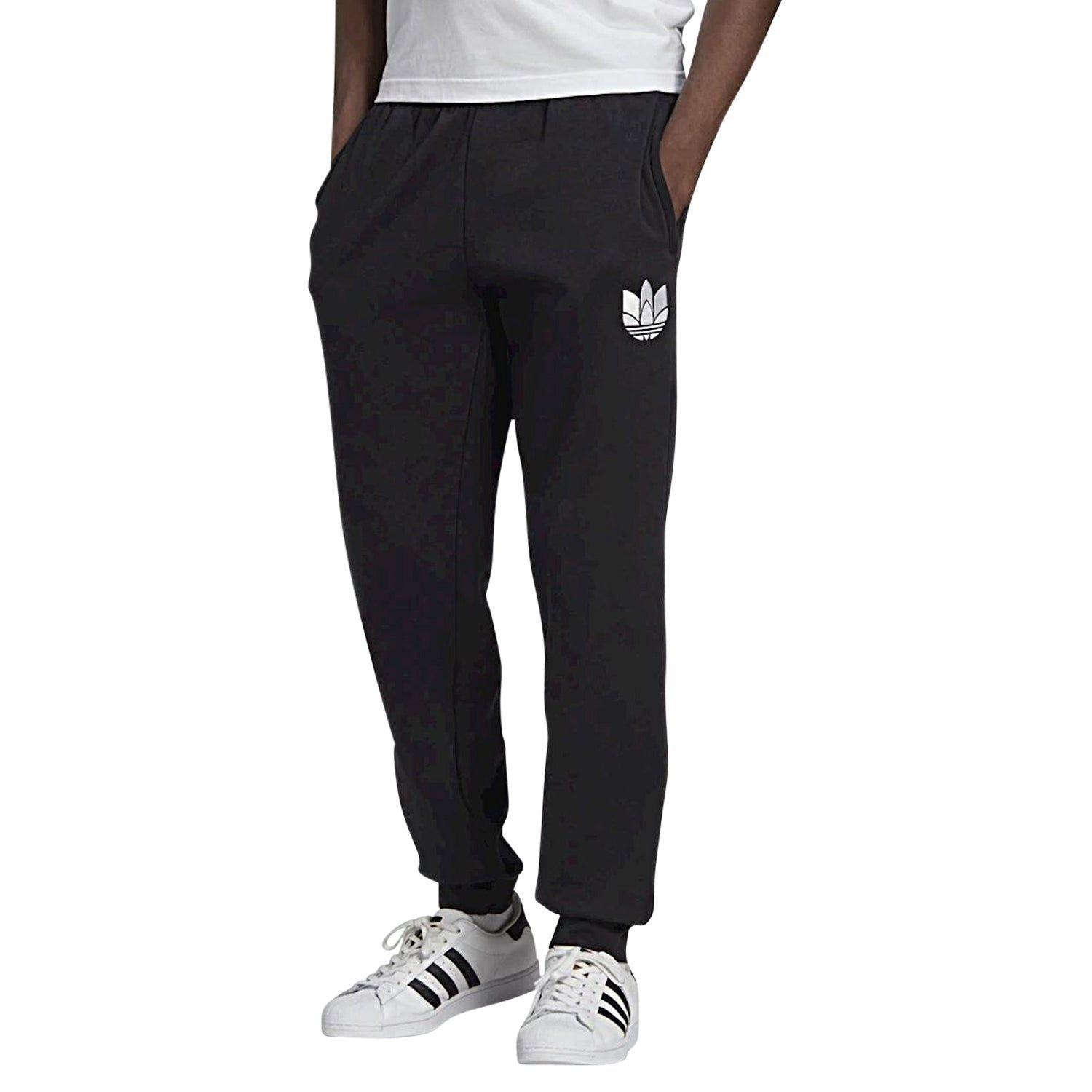 adidas Originals D Trefoil Sweat Pant Joggers – Black – S Black