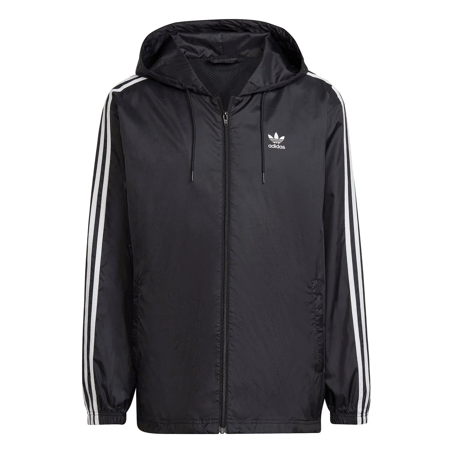adidas Originals Adicolor -Stripes Windbreaker Full Zip Jacket – Black – M Black adidas Originals Adicolor -Stripes Windbreaker Full Zip Jacket – Black – M Black