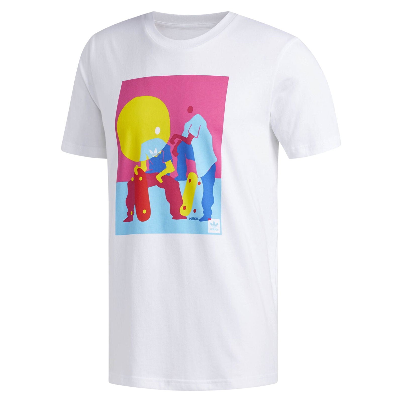 adidas Originals Burrage T Shirt – White – White adidas Originals Burrage T Shirt – White – White