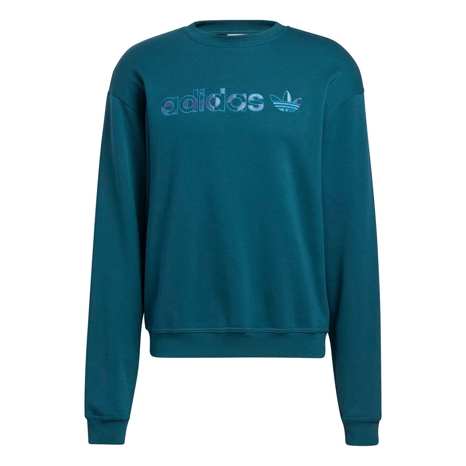 adidas Originals Embroidered Crew Sweatshirt – Green – Green