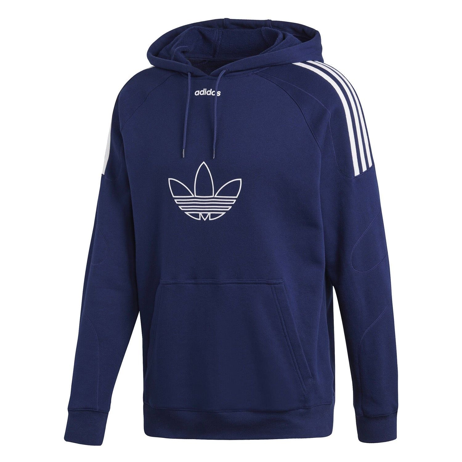 adidas Originals Flock Trefoil Hoodie – Navy – M Navy adidas Originals Flock Trefoil Hoodie – Navy – M Navy