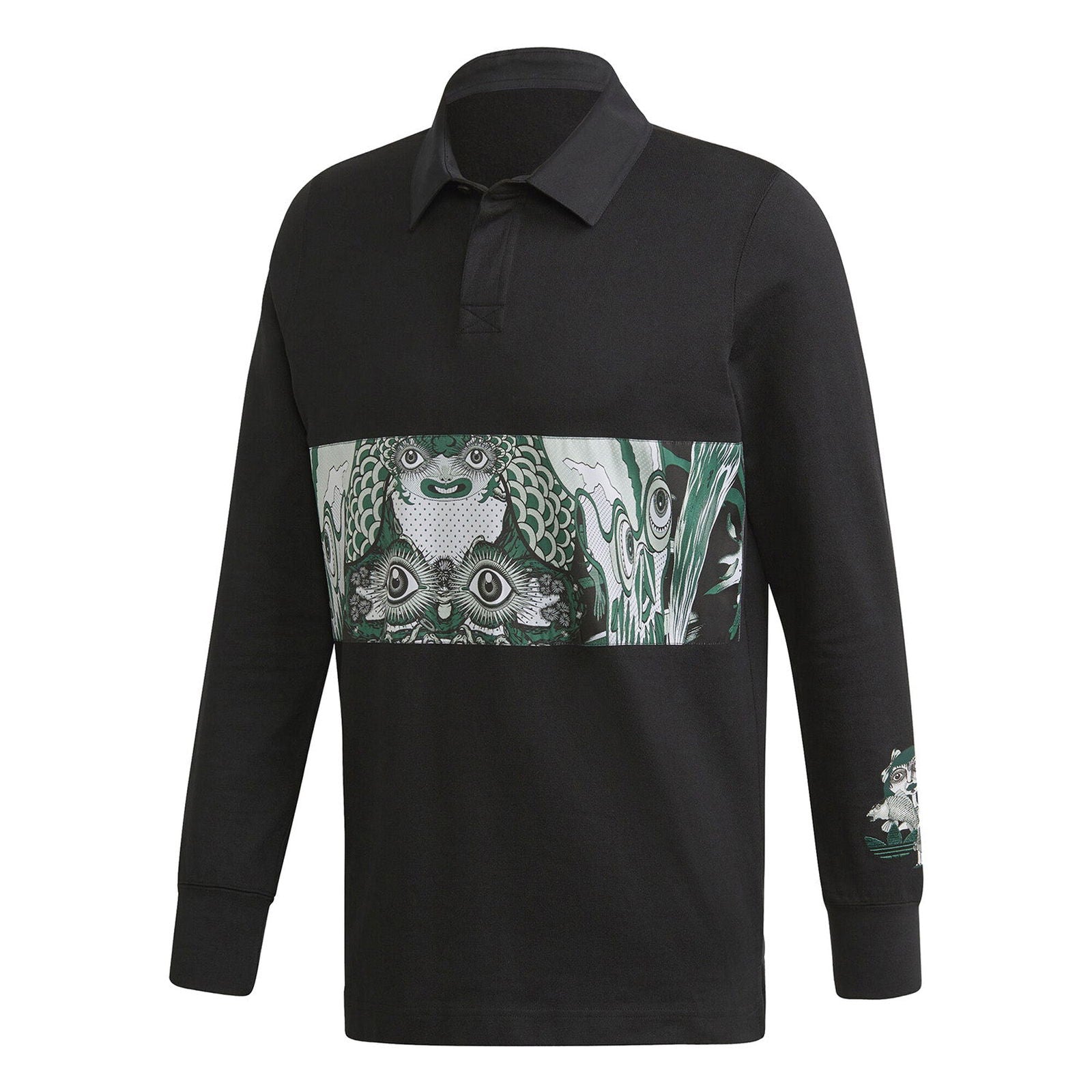 adidas Originals Galllery Tanaami Rugby Shirt – Black – Black adidas Originals Galllery Tanaami Rugby Shirt – Black – Black