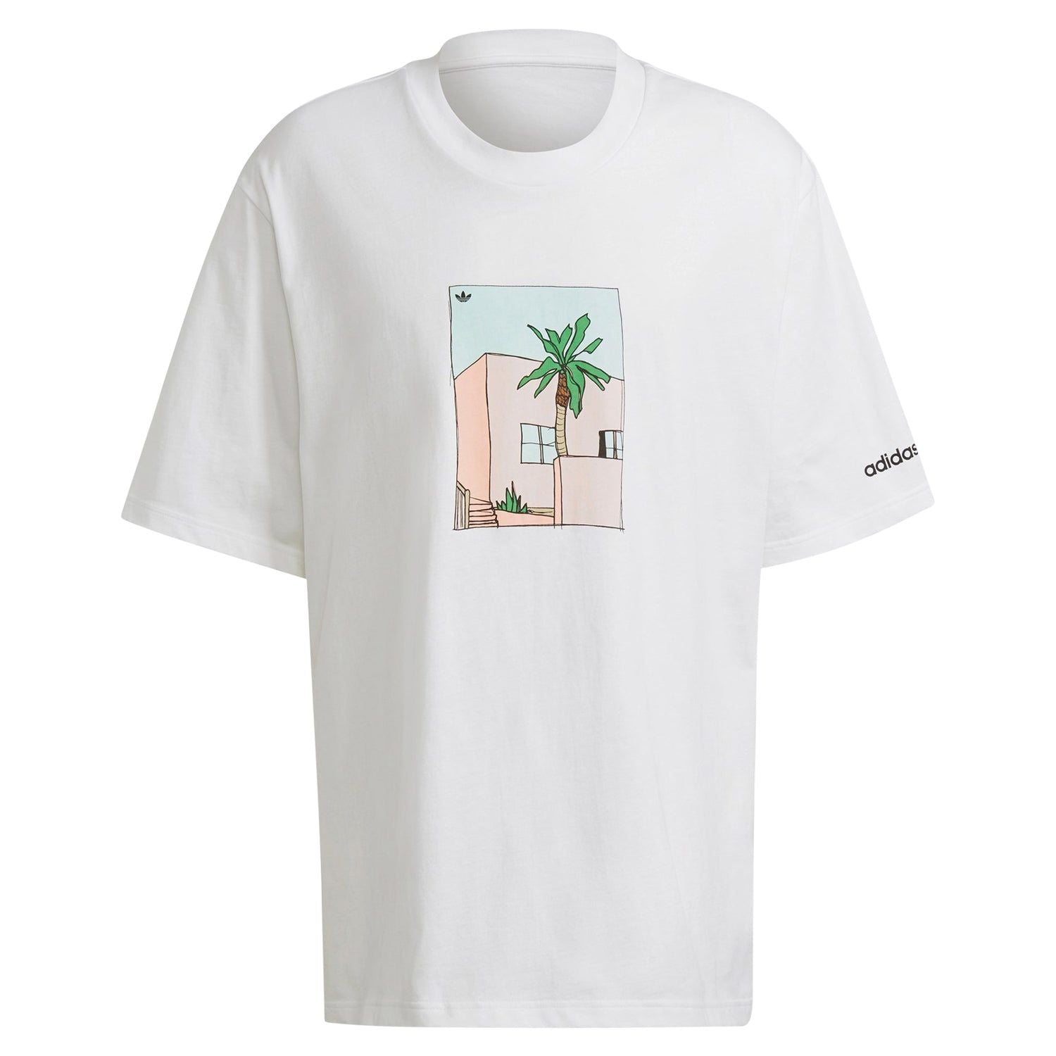 adidas Originals Hand-Drawn Shirt – White – White