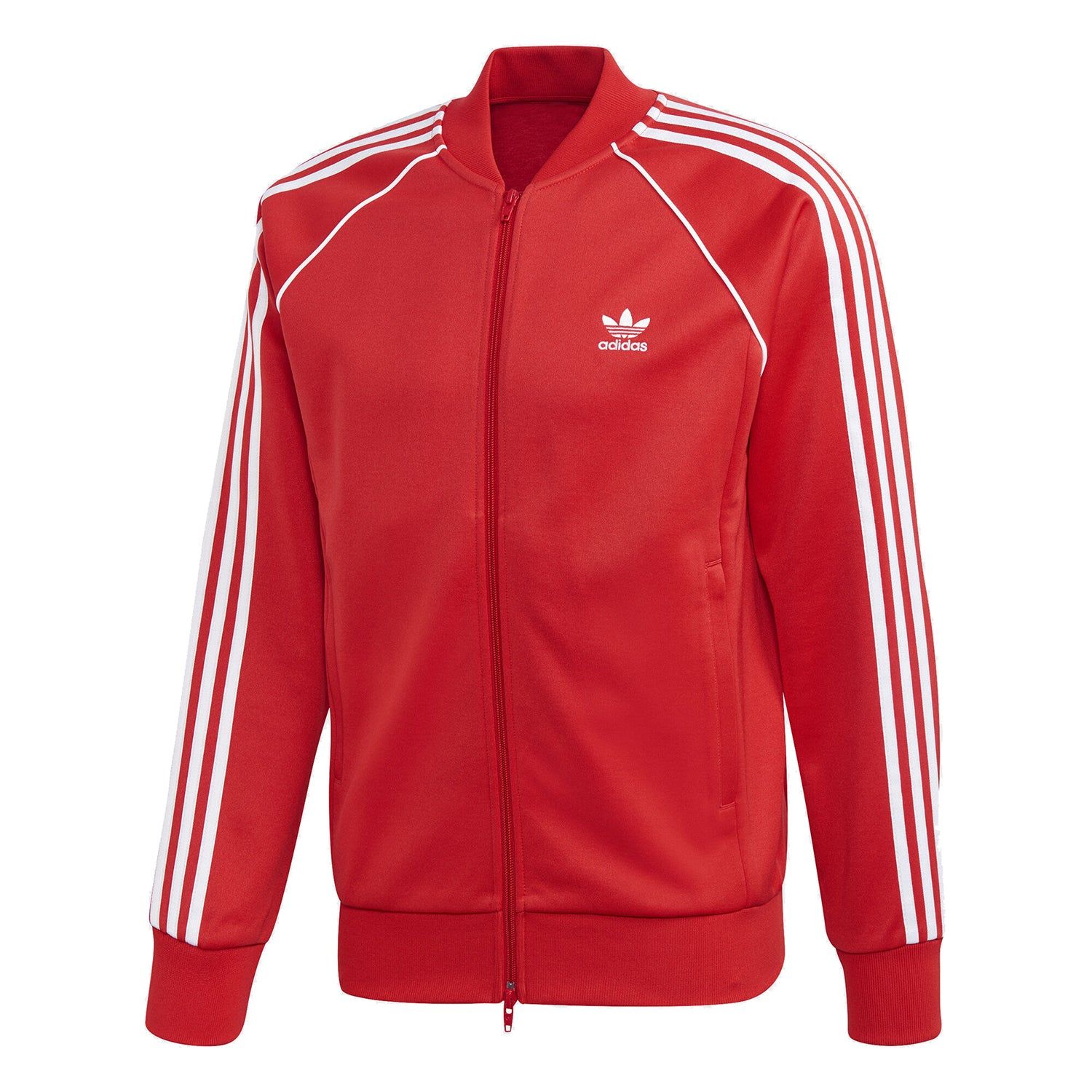 adidas Originals SST Superstar Track Jacket – Lush Red – Red adidas Originals SST Superstar Track Jacket – Lush Red – Red