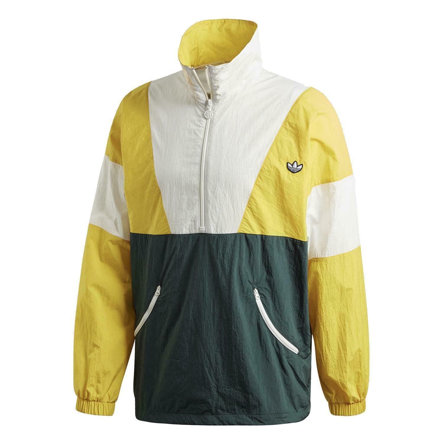 adidas Originals Samstag Colour-Block Logo Track Jacket – Green & Yellow – M Green adidas Originals Samstag Colour-Block Logo Track Jacket – Green & Yellow – M Green