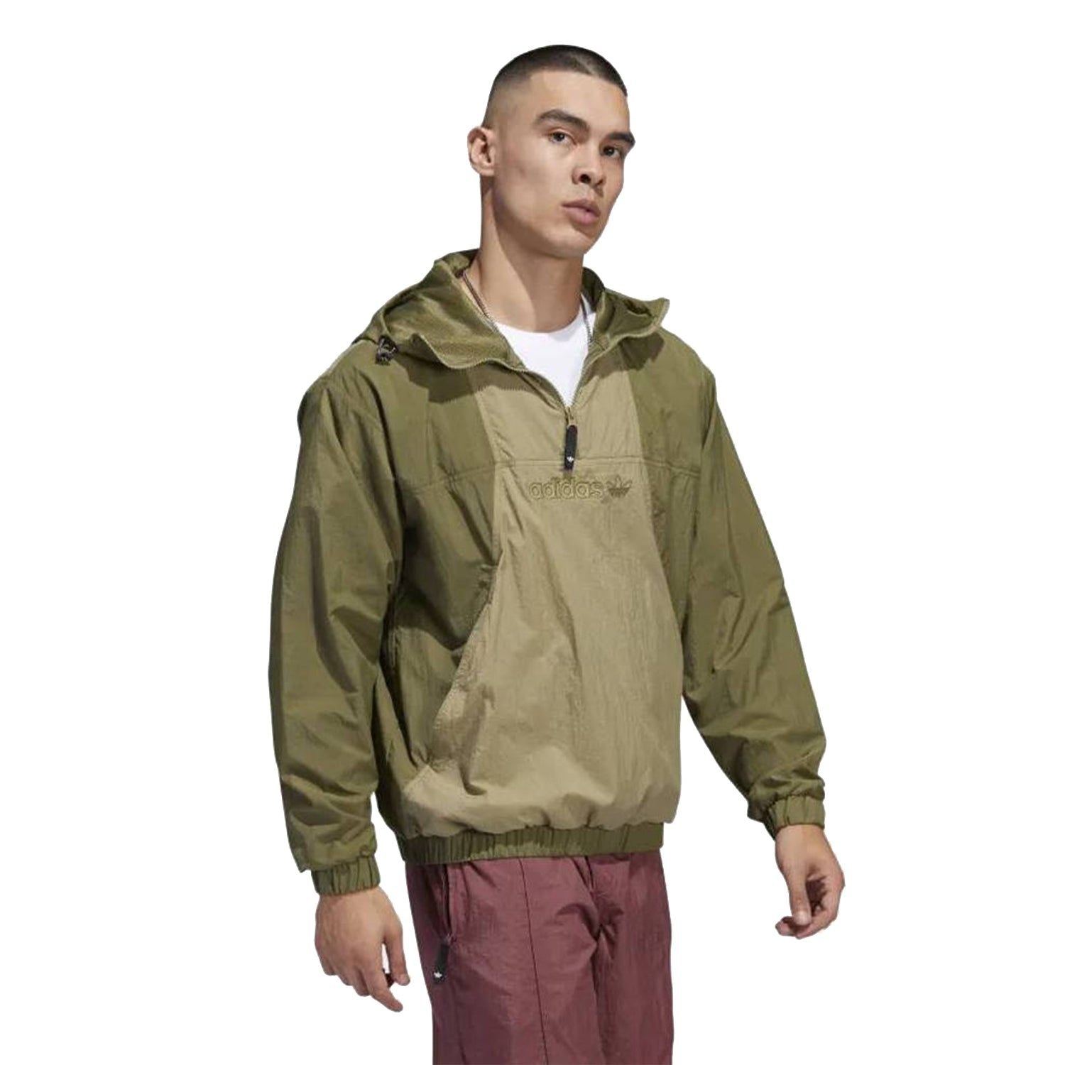 adidas Originals Skateboarding Anorak Windbreaker Jacket – Green – M Green