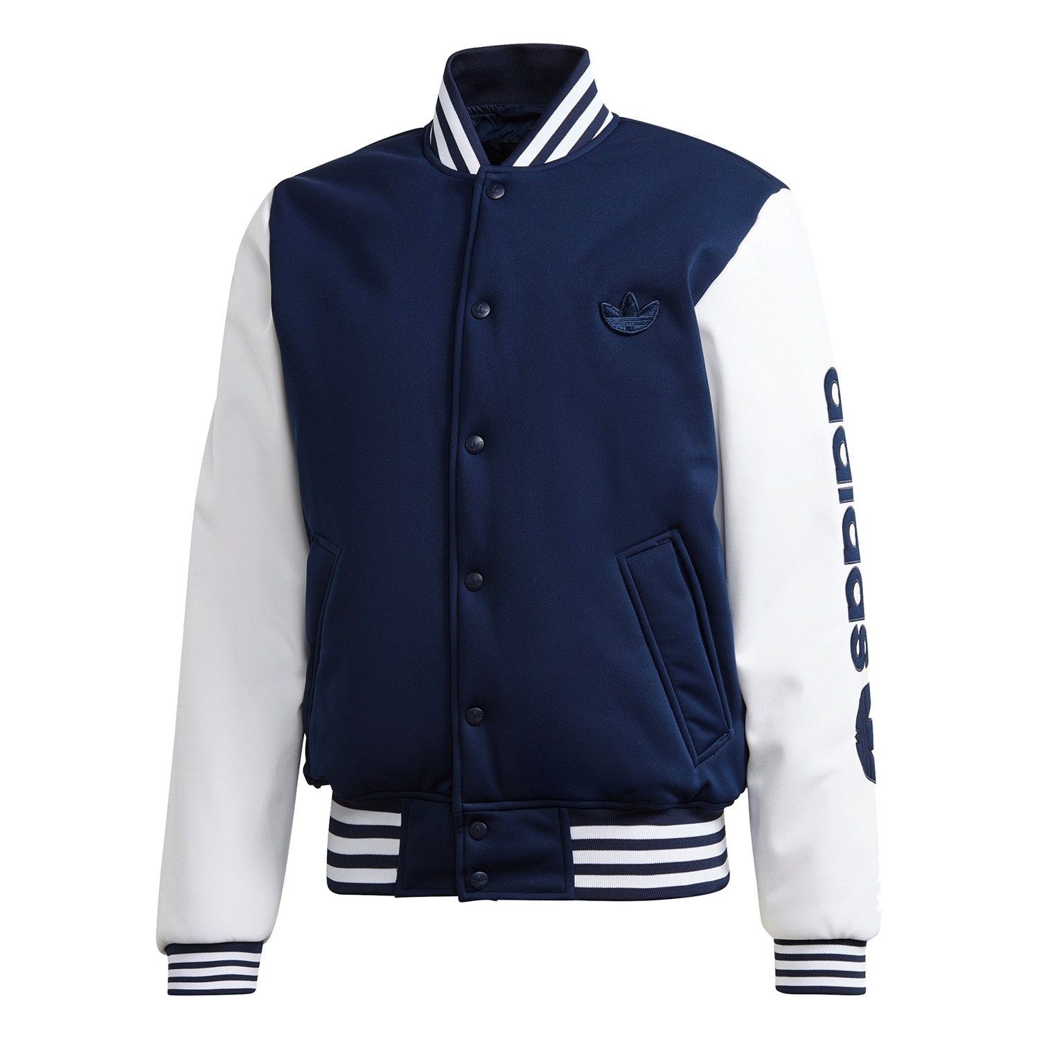 adidas Originals Varsity Bomber Jacket – Navy – L Navy