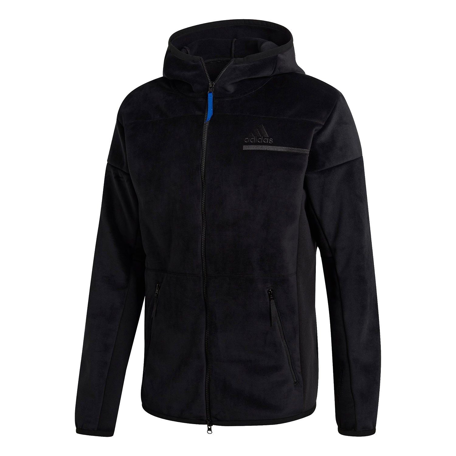 adidas ZNE Full-Zip Velour Hoodie – Black – L Black adidas ZNE Full-Zip Velour Hoodie – Black – L Black