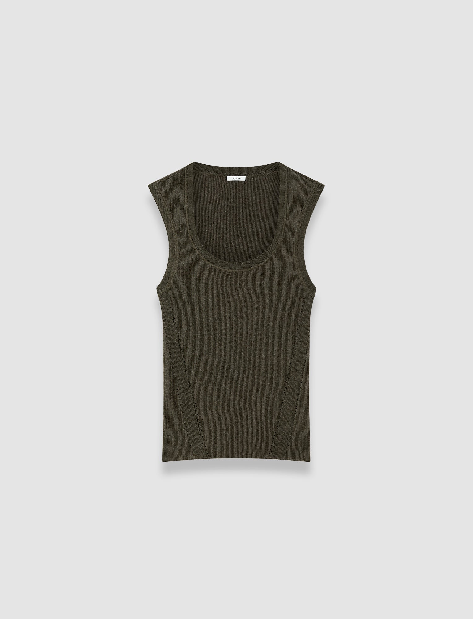 Alaou Linen Blend Knit Vest Top Alaou Linen Blend Knit Vest Top