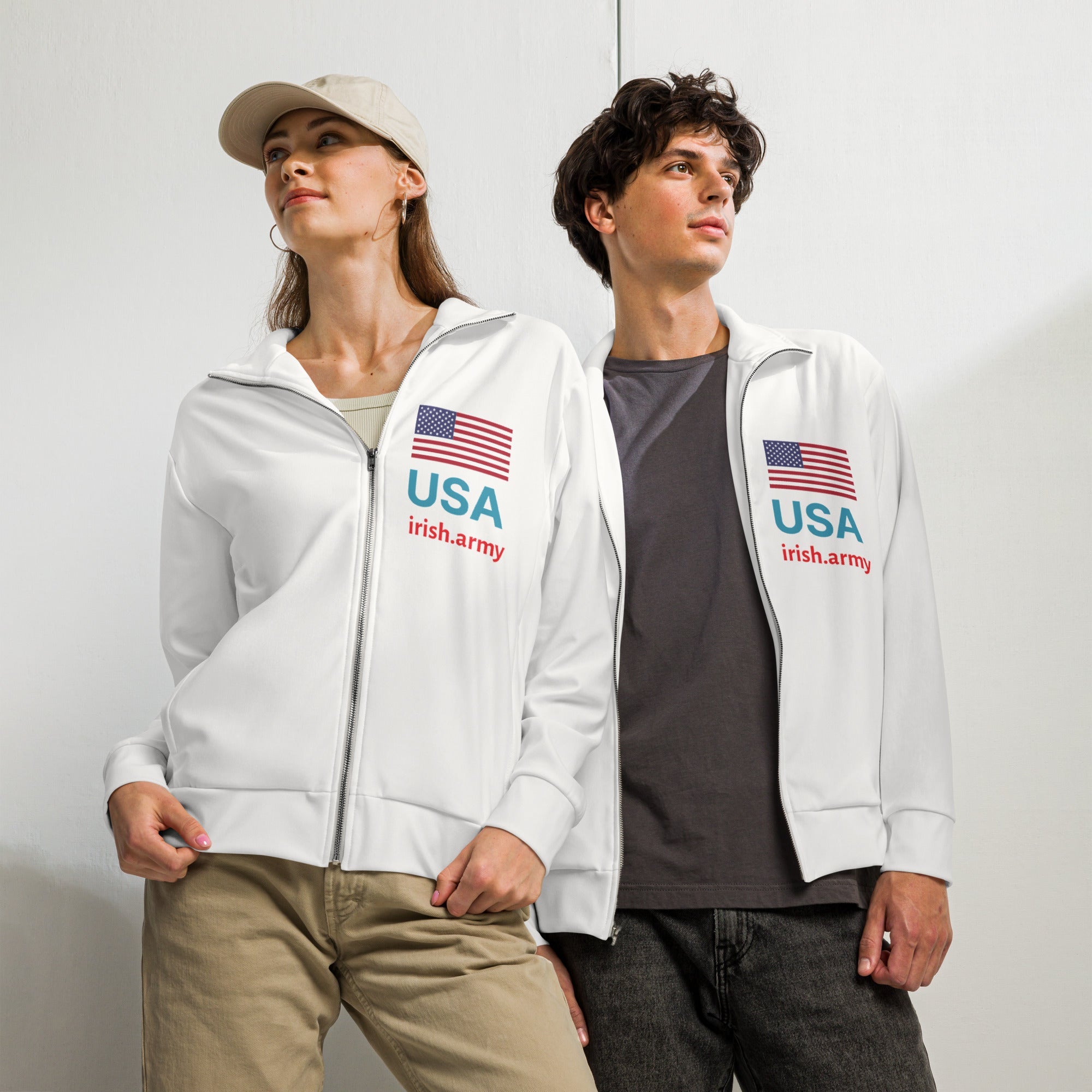 A – Unisex Track Jacket – A – Unisex Track Jacket –