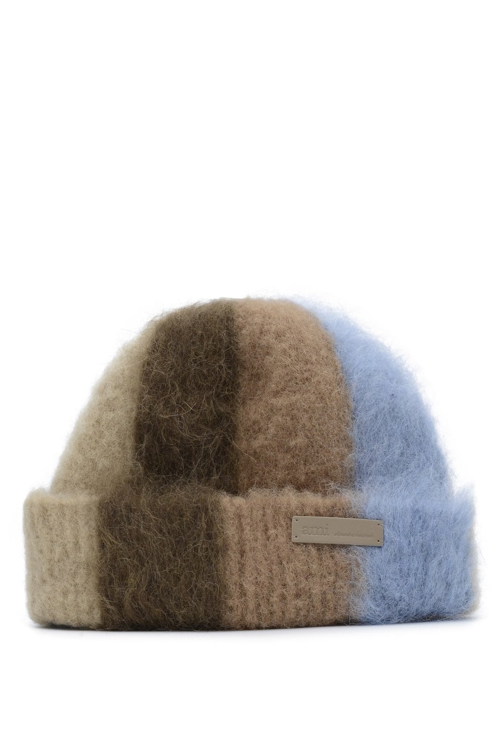 AMI PARIS STRIPED BEANIE Size: OS, colour: BROWN AMI PARIS STRIPED BEANIE Size: OS, colour: BROWN