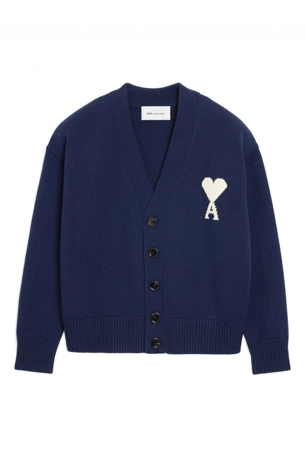 AMI PARIS WOOL ADC CARDIGAN Size: L, colour: NAVY AMI PARIS WOOL ADC CARDIGAN Size: L, colour: NAVY