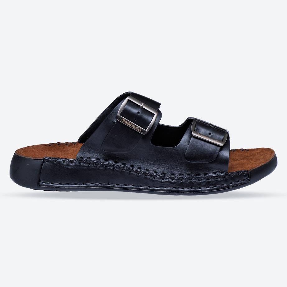 Men’s Wide Fit Tredd Well Miami Sandals, Black E Men’s Wide Fit Tredd Well Miami Sandals, Black E