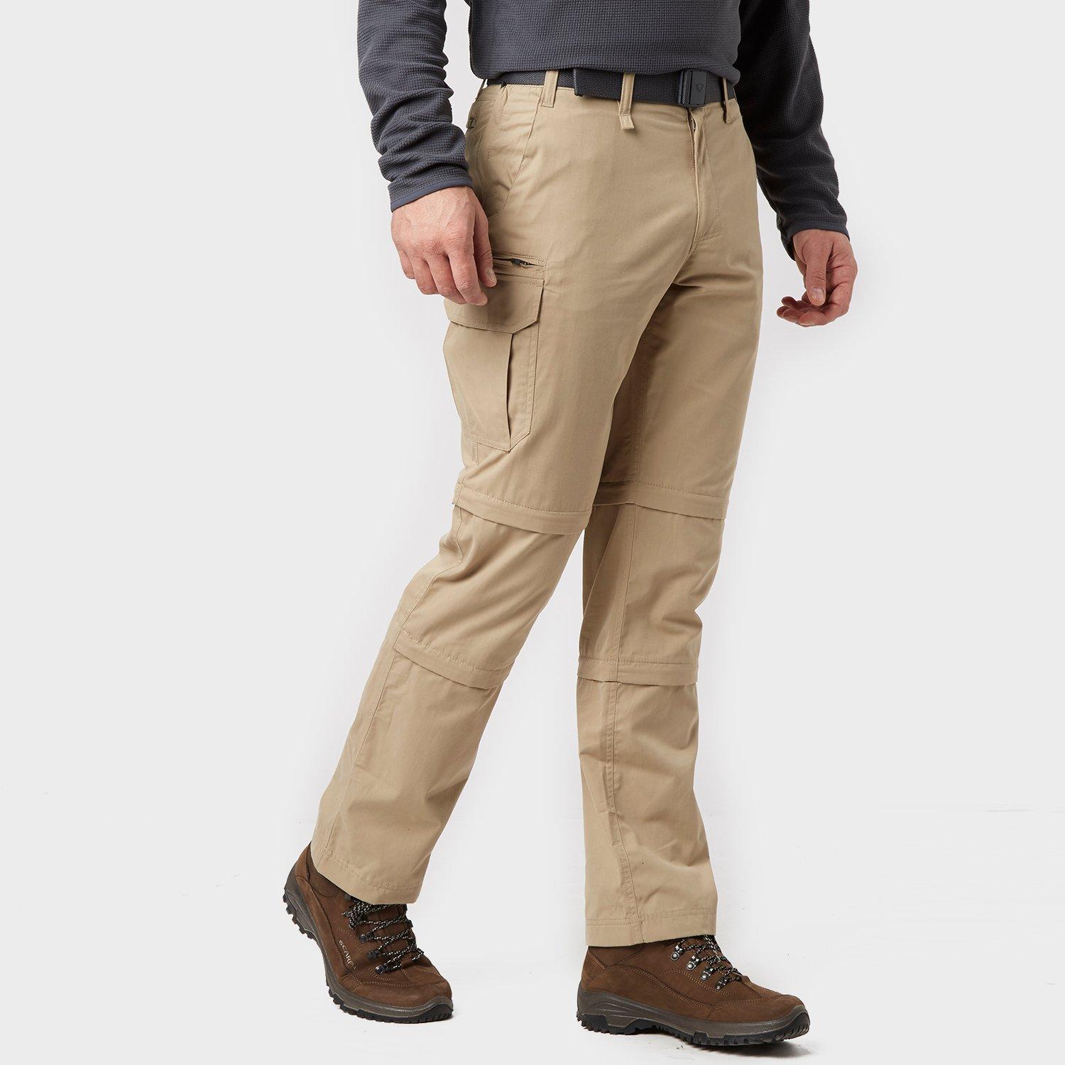Men’s Double Zip-Off Trousers – Beige L Men’s Double Zip-Off Trousers – Beige L
