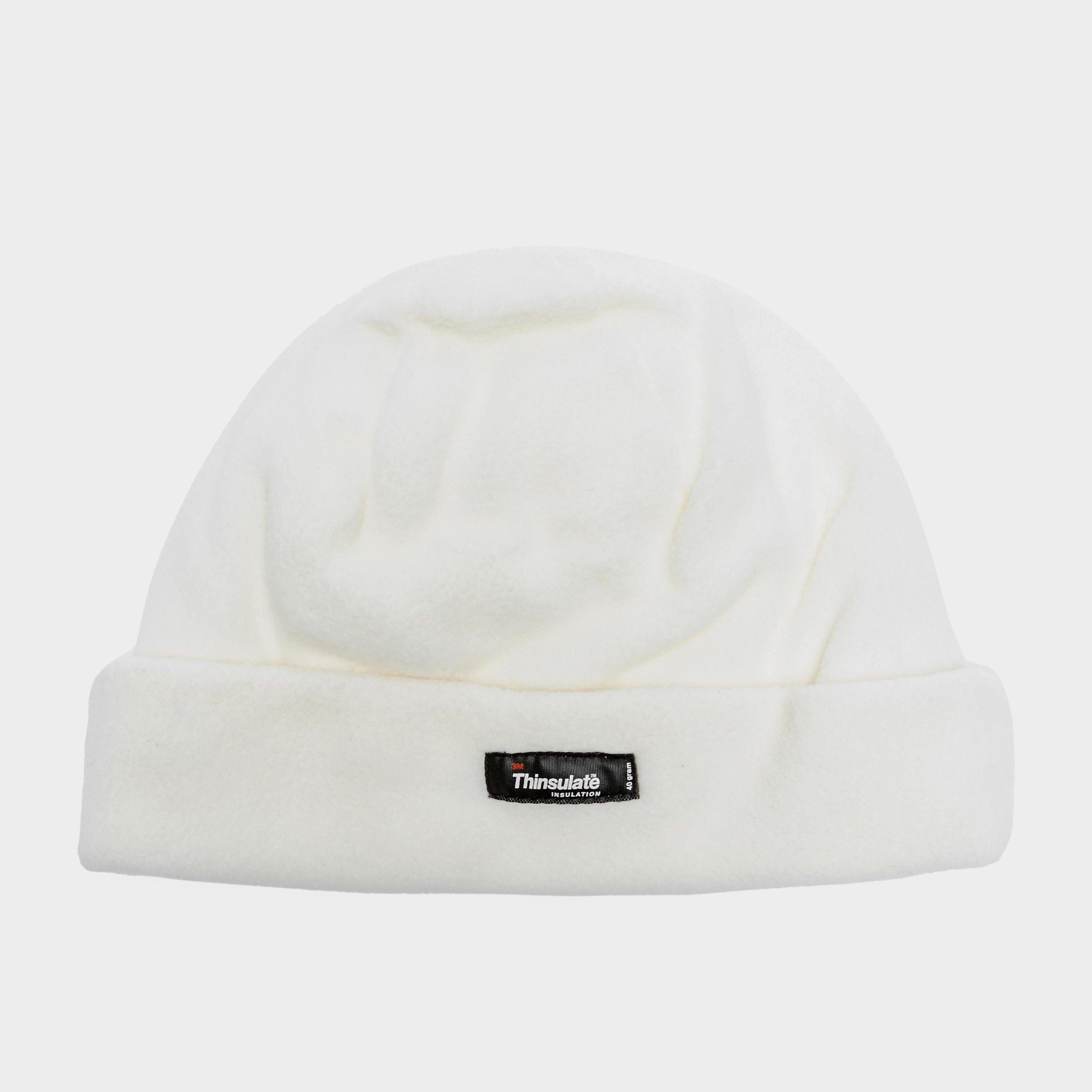 Unisex Thinsulate Fleece Beanie – White One Size Unisex Thinsulate Fleece Beanie – White One Size