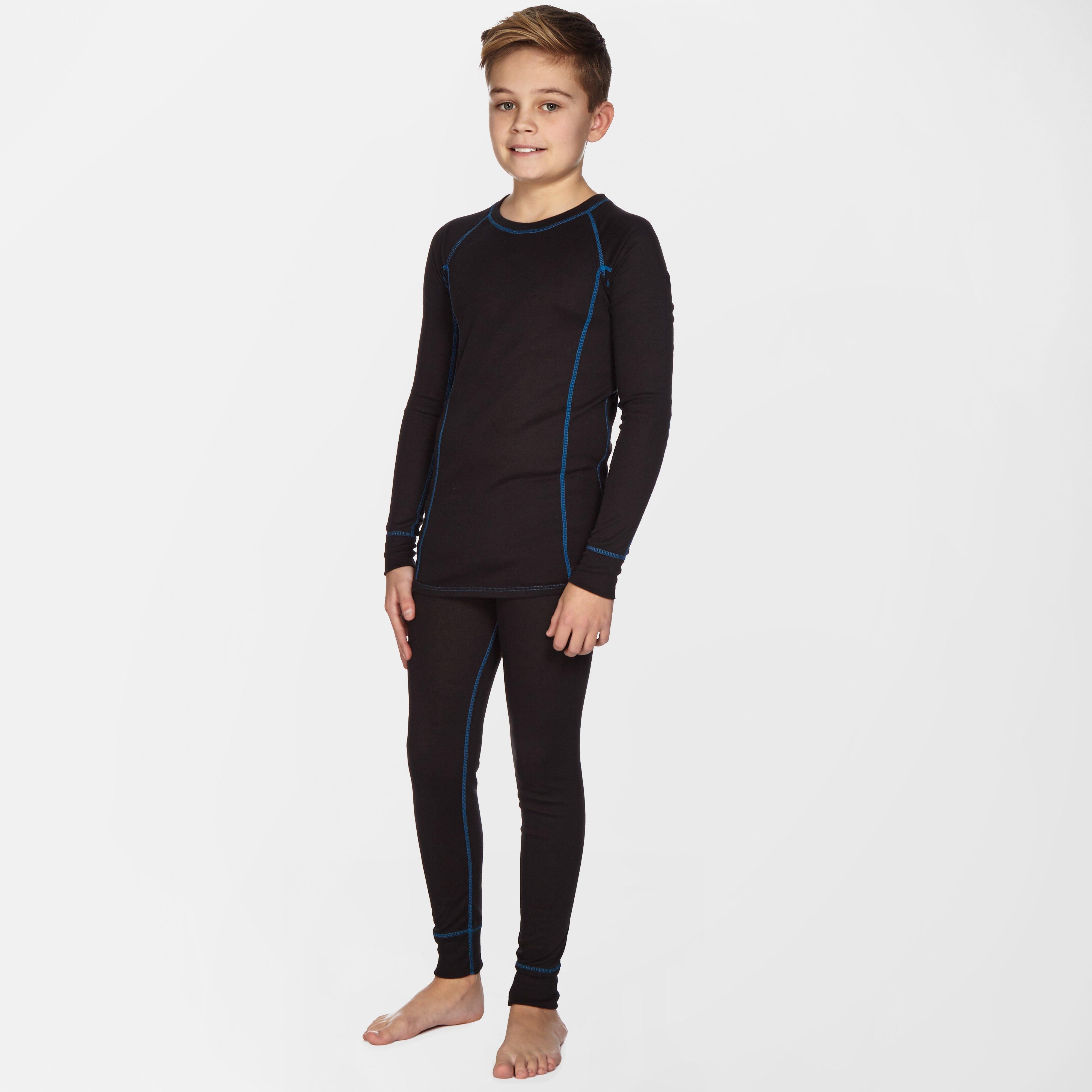 Kids’ Thermal Underwear Set – Black -Y Kids’ Thermal Underwear Set – Black -Y