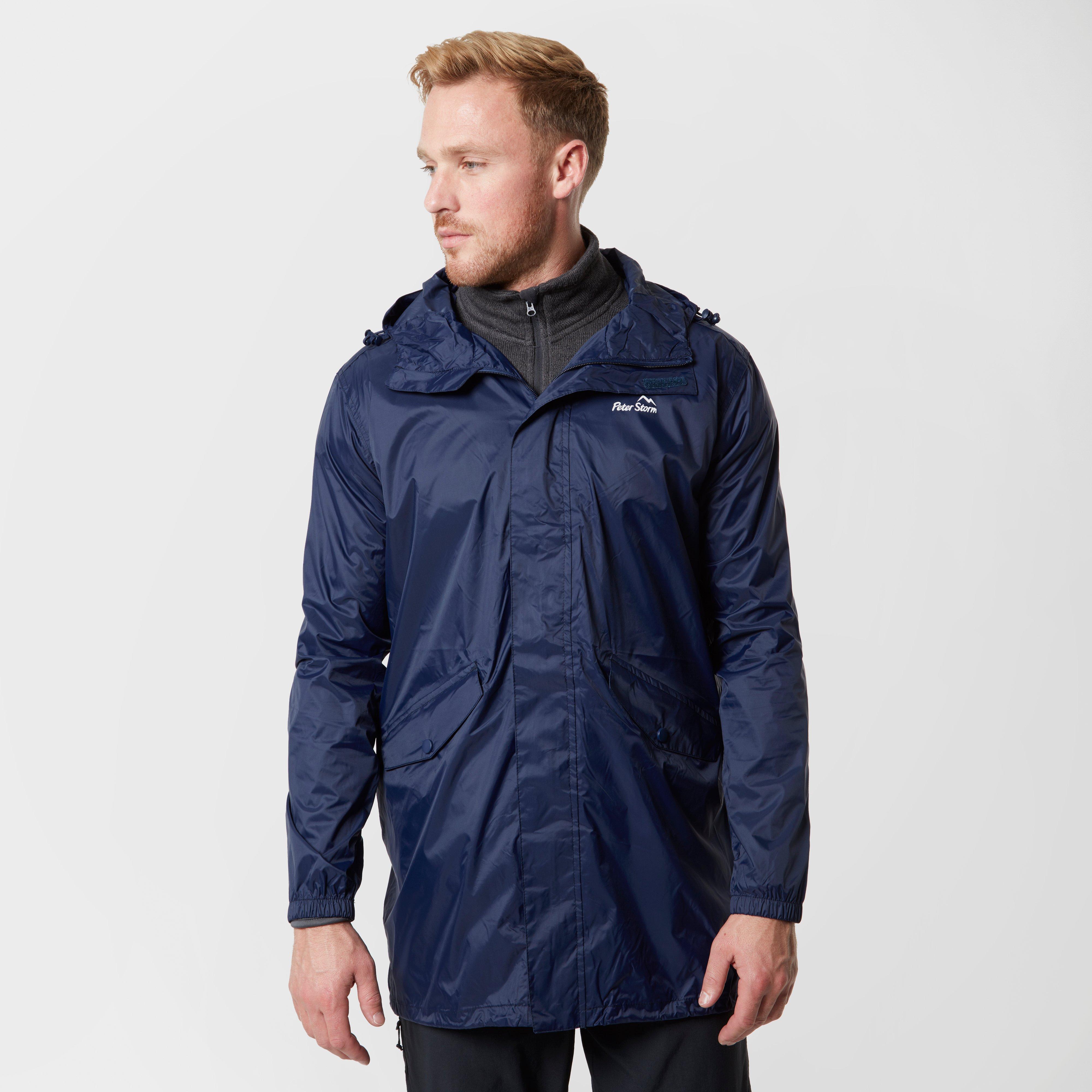 Mens Packable Parka Jacket Navy Mens Packable Parka Jacket Navy
