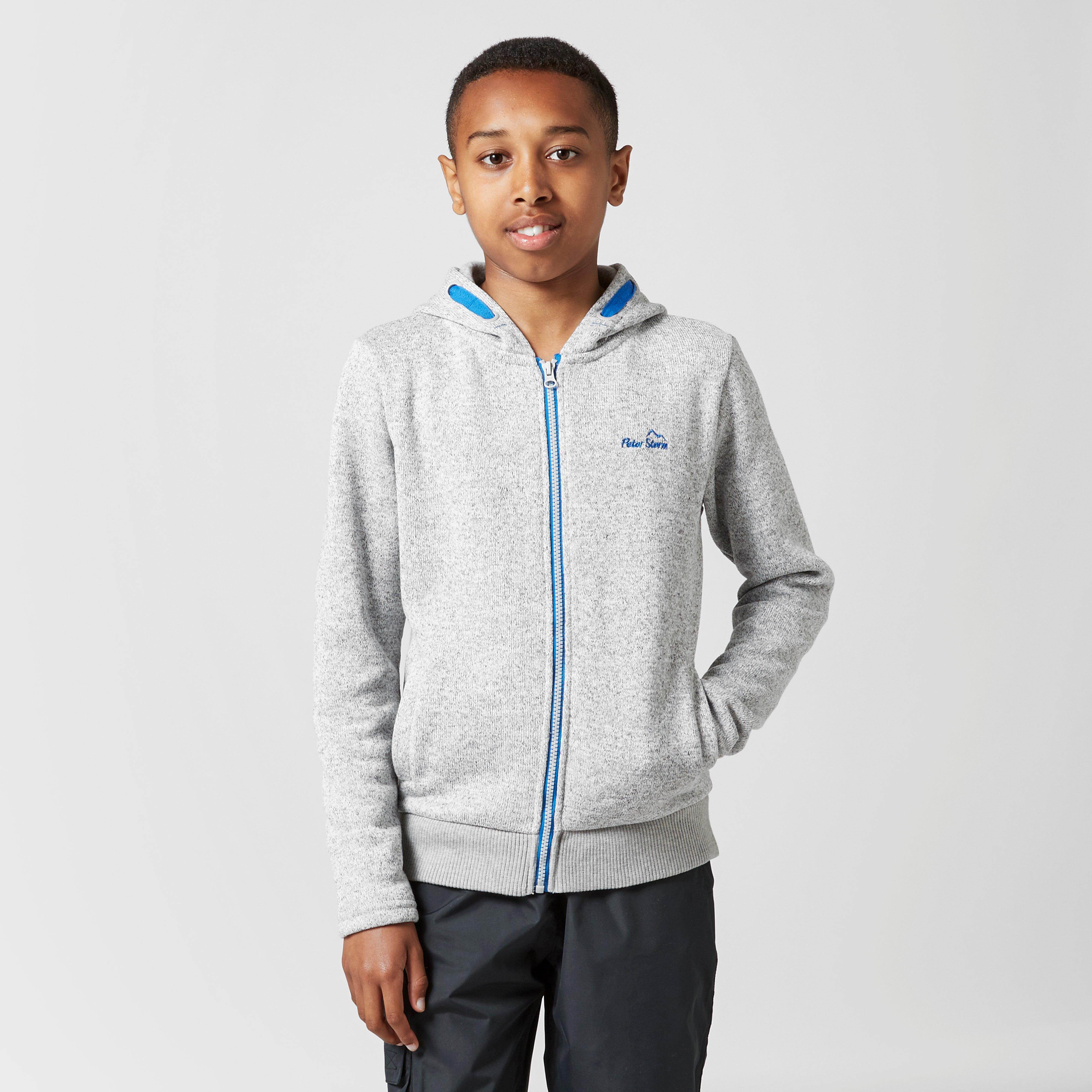 Kids’ Fred Full-Zip Hoodie – Grey – Y Kids’ Fred Full-Zip Hoodie – Grey – Y