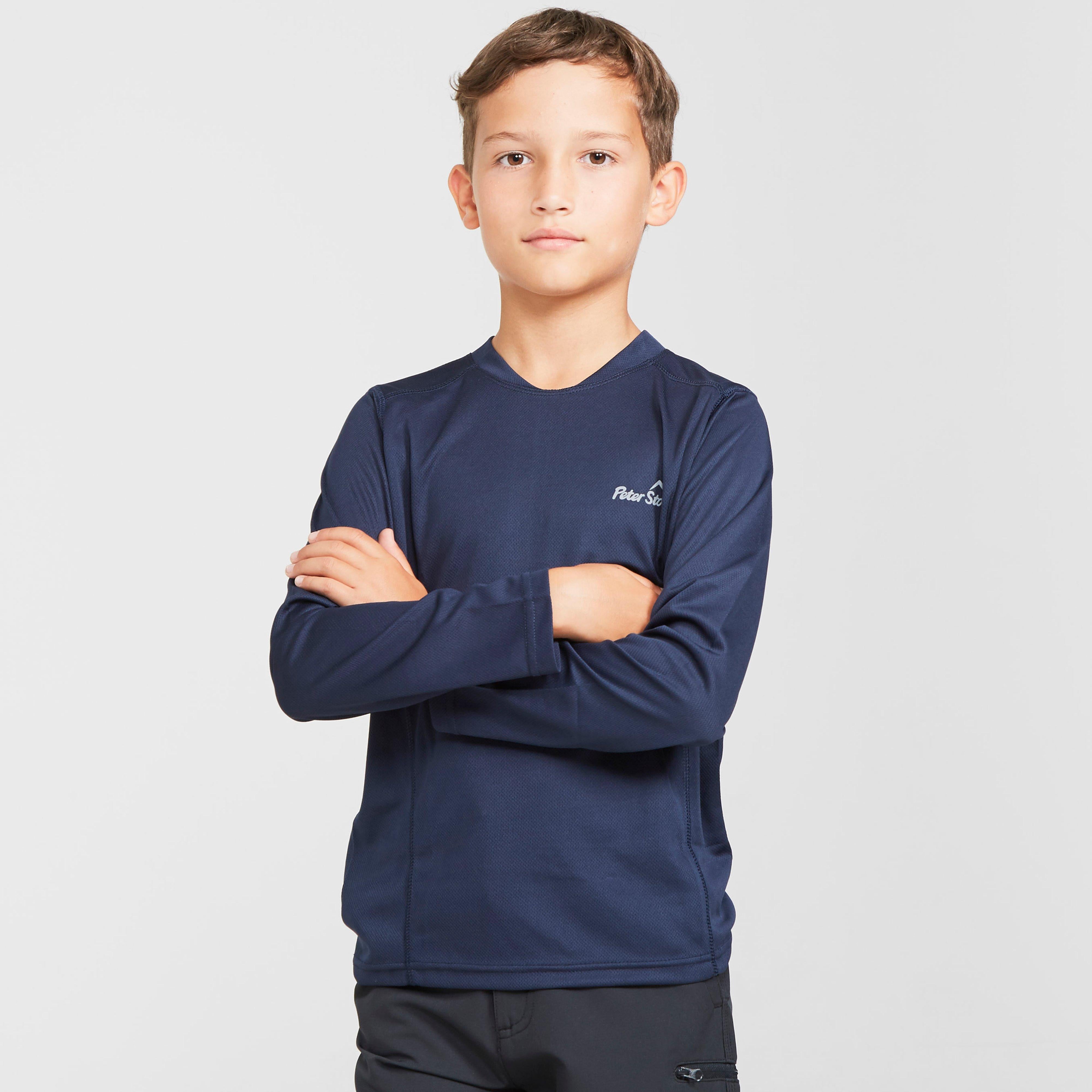 Kids’ Balance Long Sleeve Baselayer Top – Navy -Y Kids’ Balance Long Sleeve Baselayer Top – Navy -Y