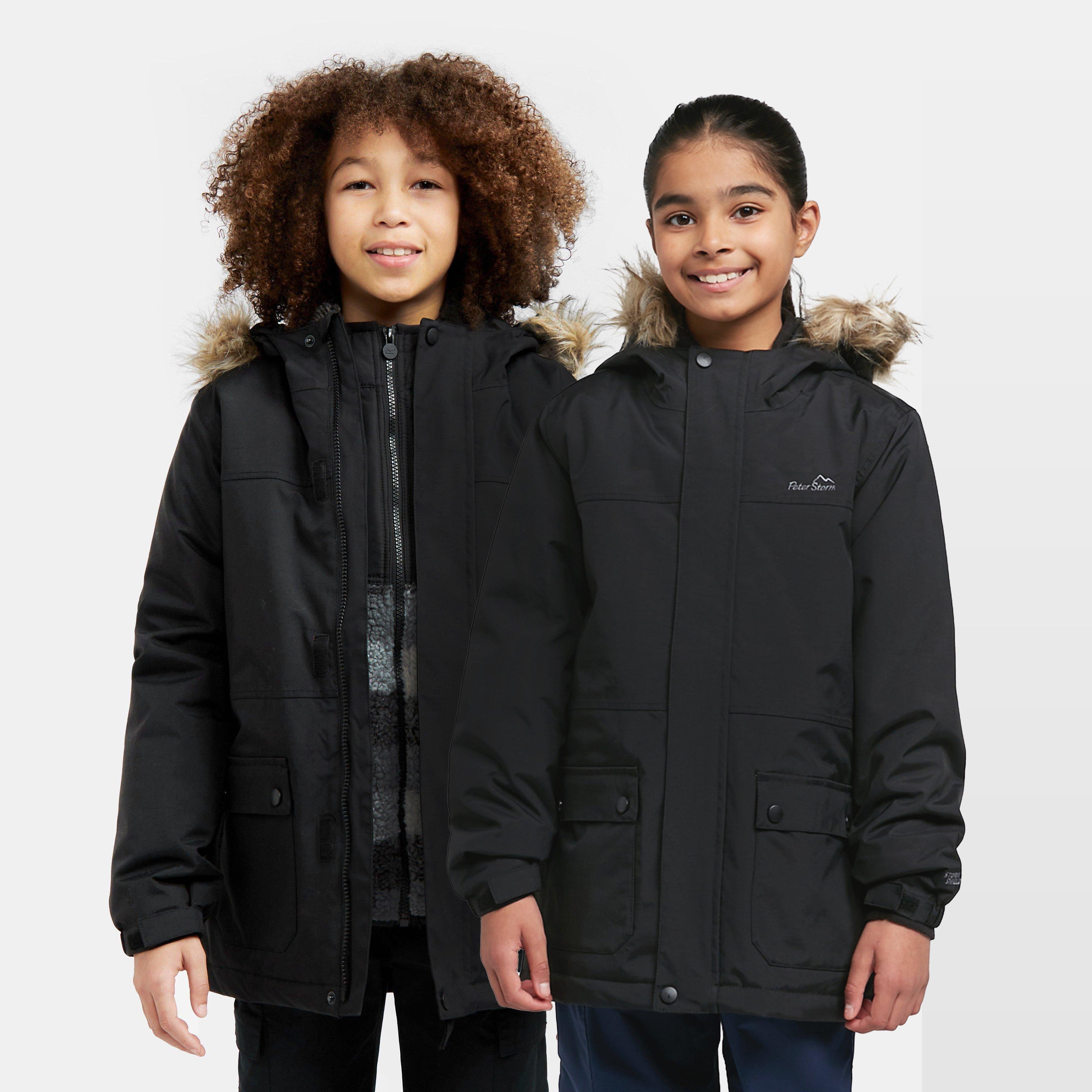 Kids’ Waterproof Parka – Black -Y Kids’ Waterproof Parka – Black -Y