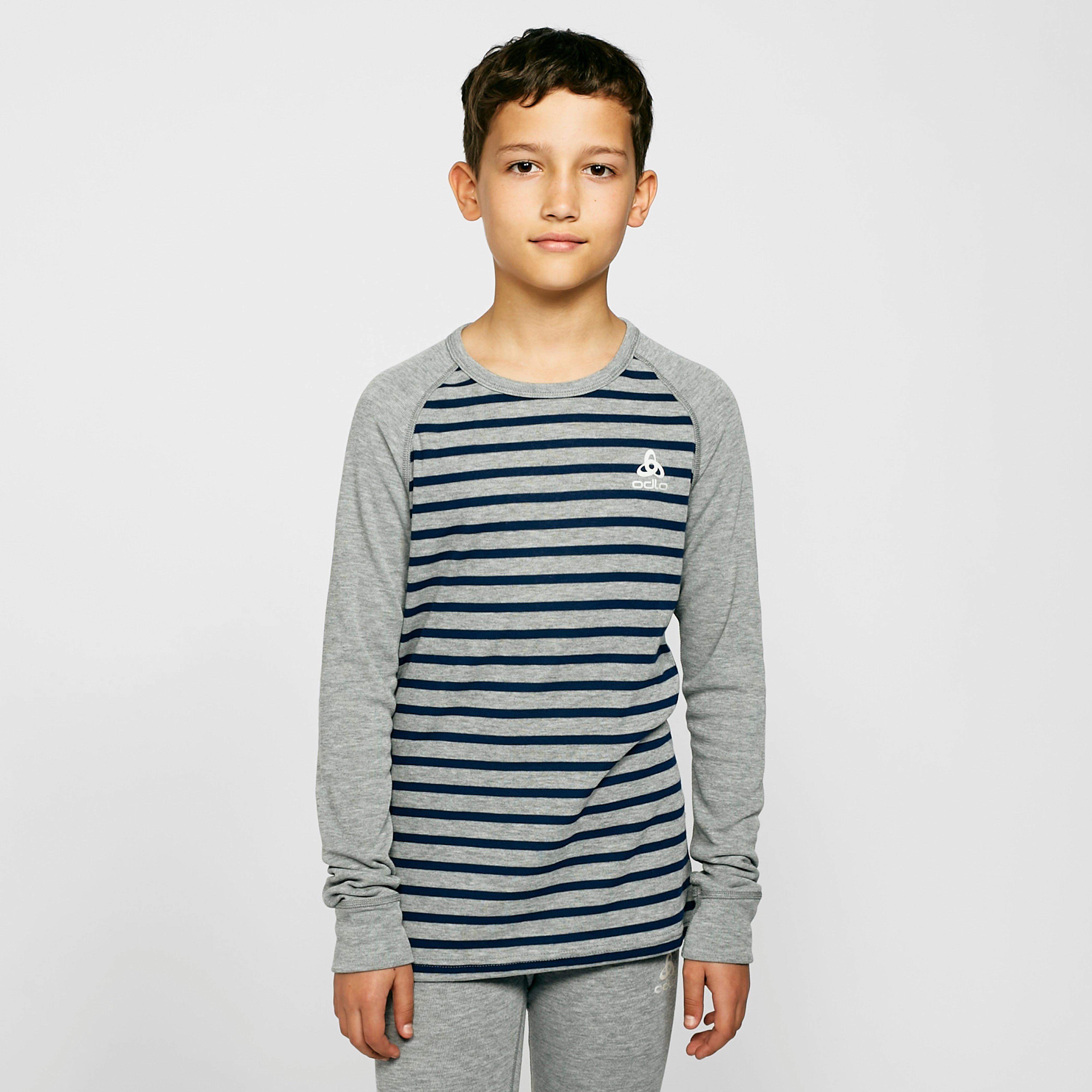 Kids’ Active Warm Long Sleeve Baselayer Top – Grey -Y Kids’ Active Warm Long Sleeve Baselayer Top – Grey -Y