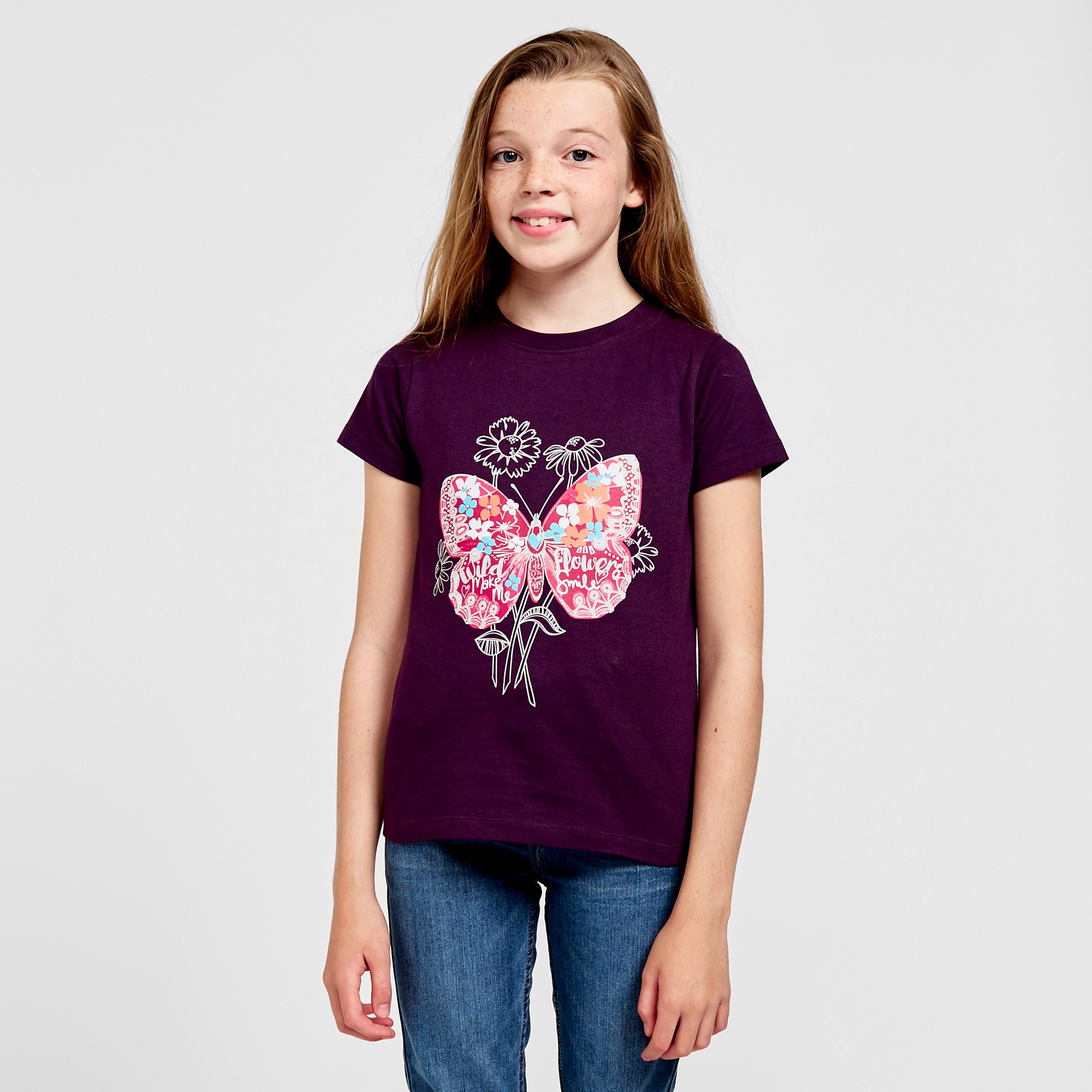 Kids’ Butterfly Shirt – Purple -Y Kids’ Butterfly Shirt – Purple -Y
