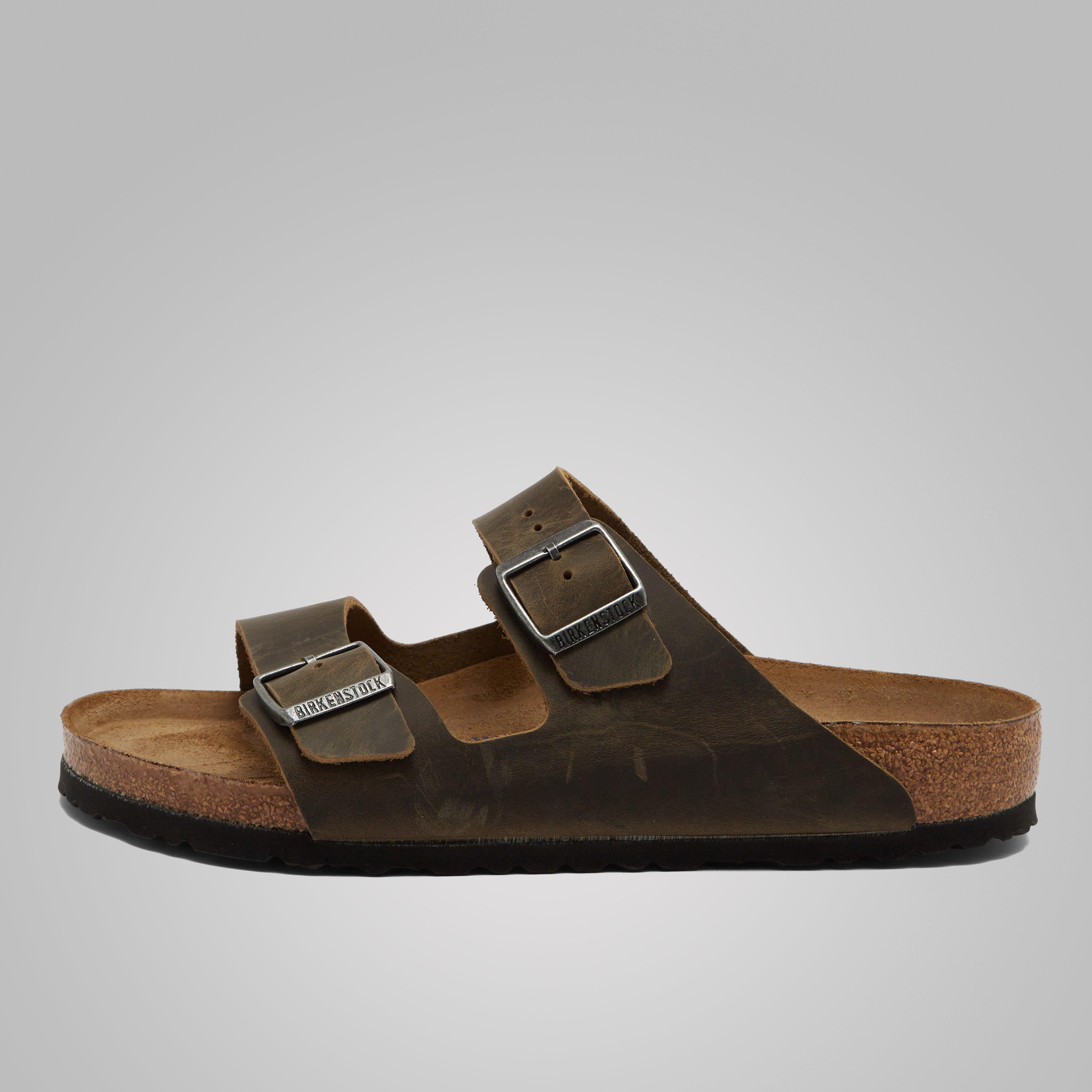 Men’s Arizona Oiled Leather Sandals – Khaki . R Men’s Arizona Oiled Leather Sandals – Khaki . R