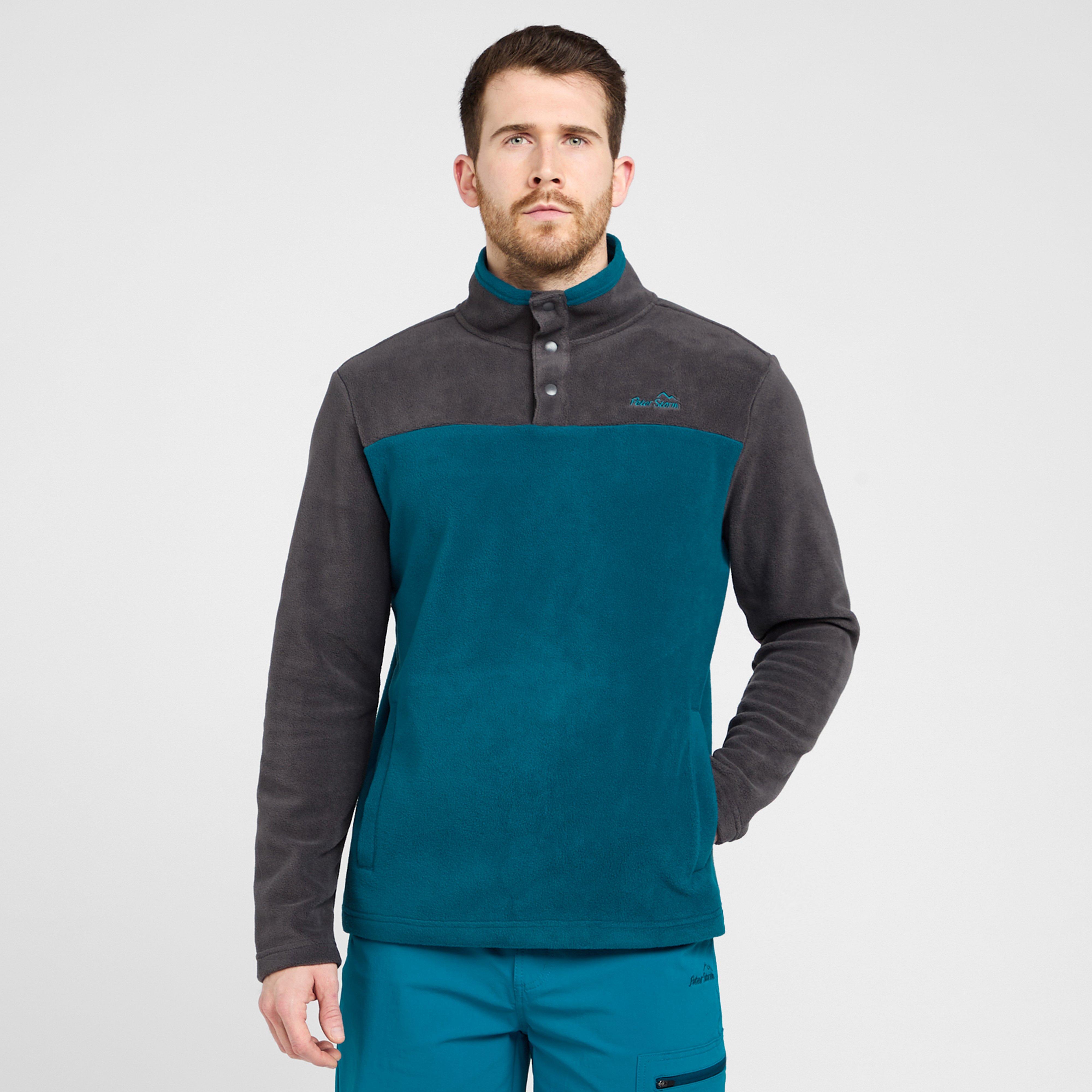 Men’s Snap Fleece – Blue MED Men’s Snap Fleece – Blue MED