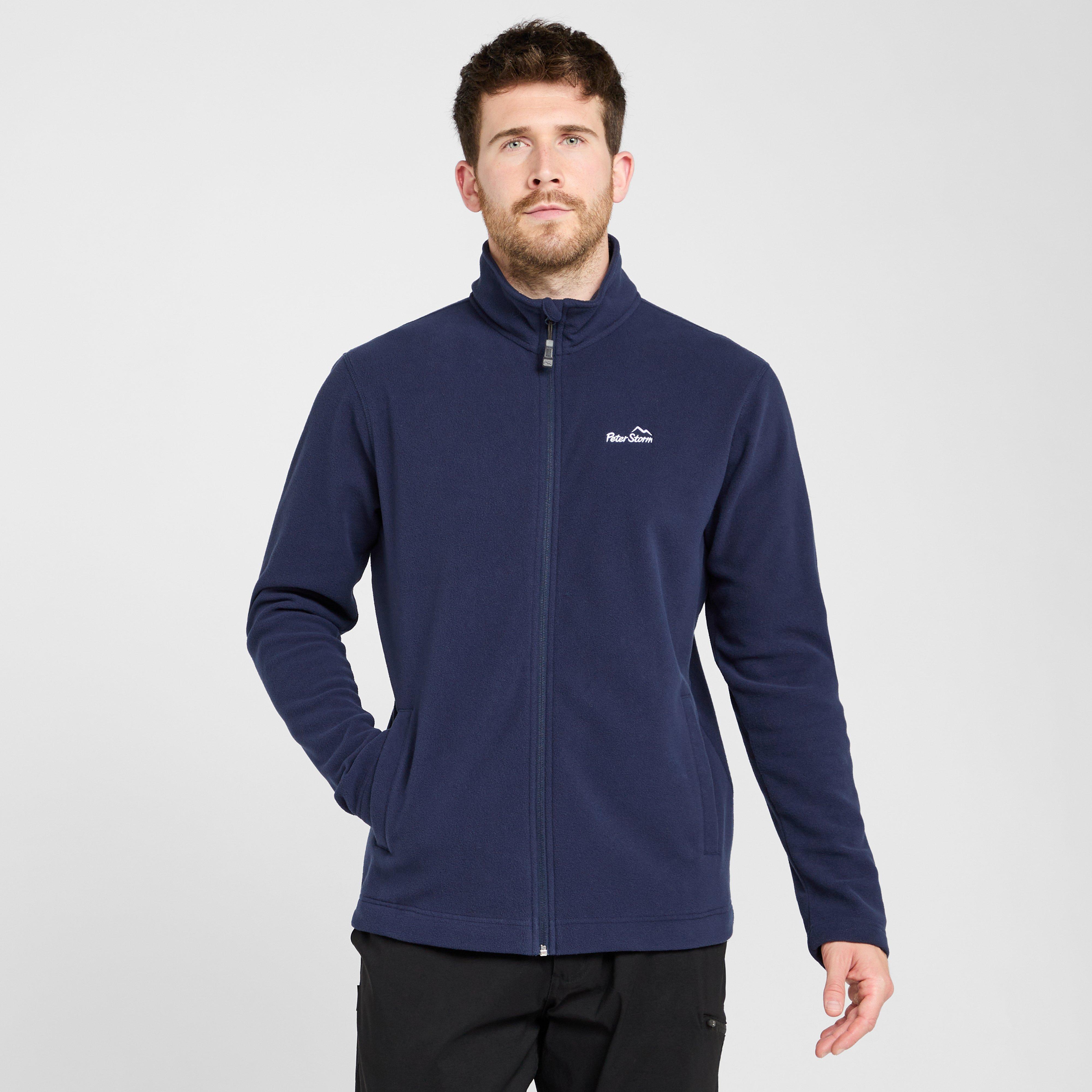 Mens Bracken Full Zip Fleece Navy Mens Bracken Full Zip Fleece Navy