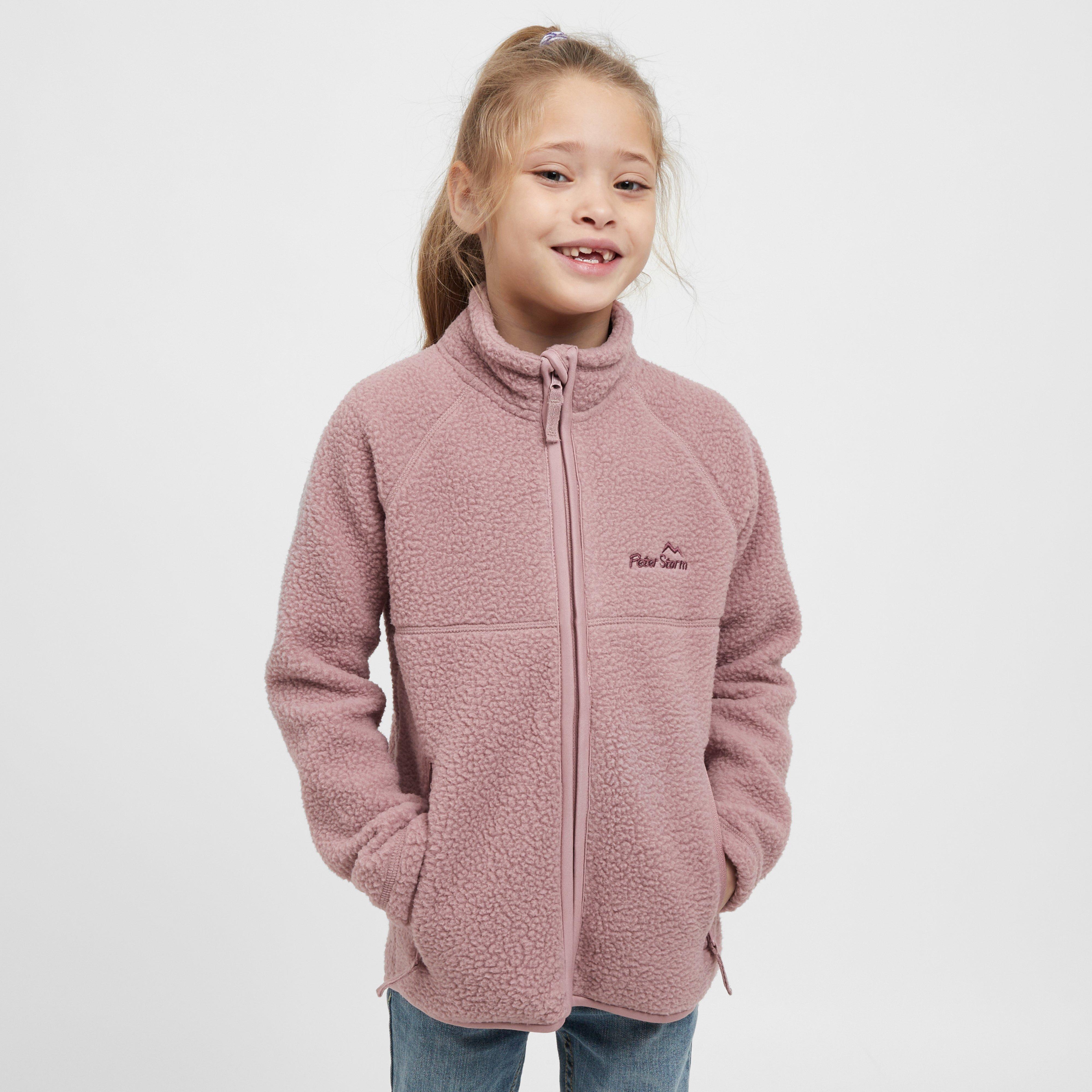 Kids’ Full Zip Borg Fleece – Pink -Y Kids’ Full Zip Borg Fleece – Pink -Y