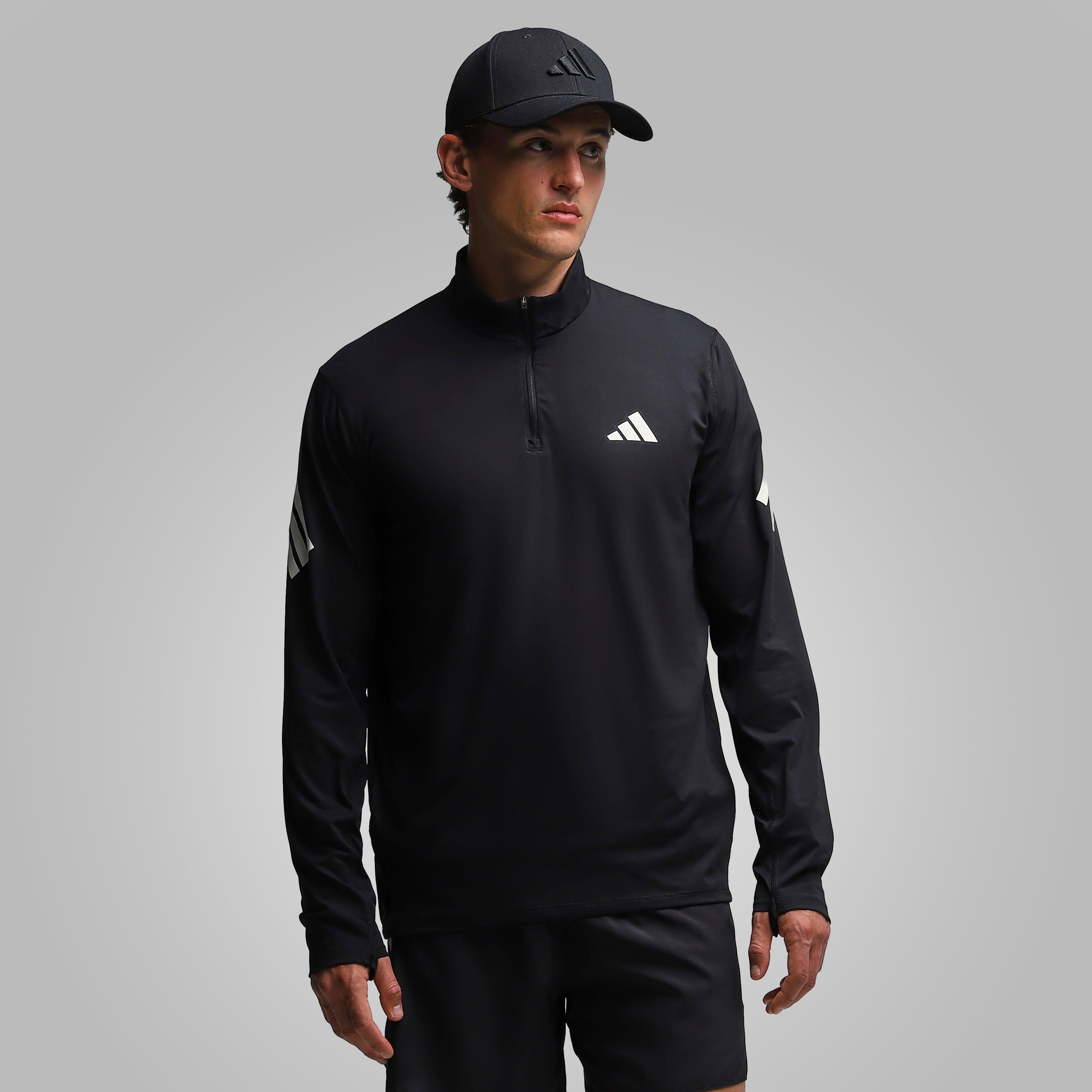 Men’s adi Stripe Iconic Half Zip Sweatshirt