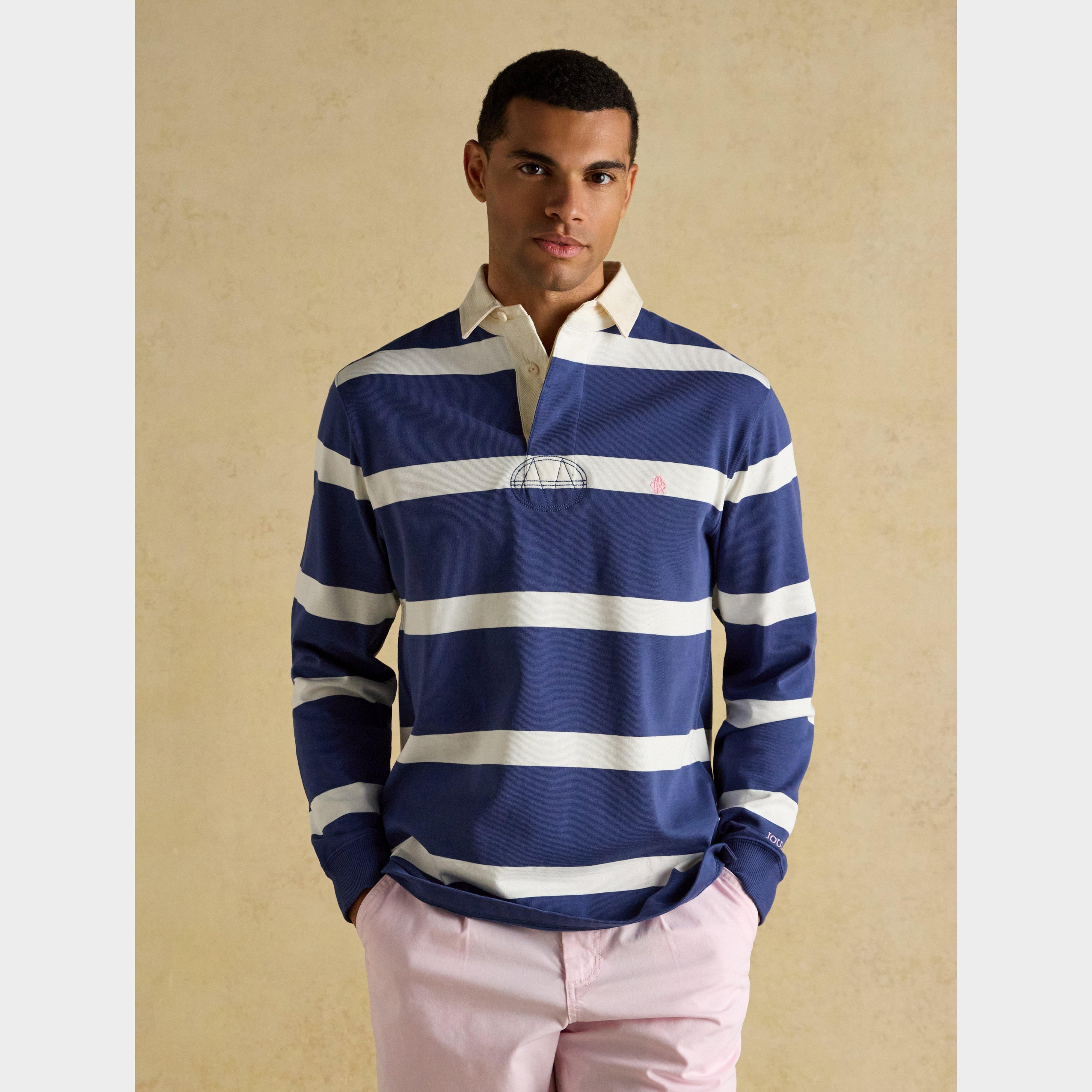 Men’s Striped Long Sleeve Rugby Shirt Men’s Striped Long Sleeve Rugby Shirt