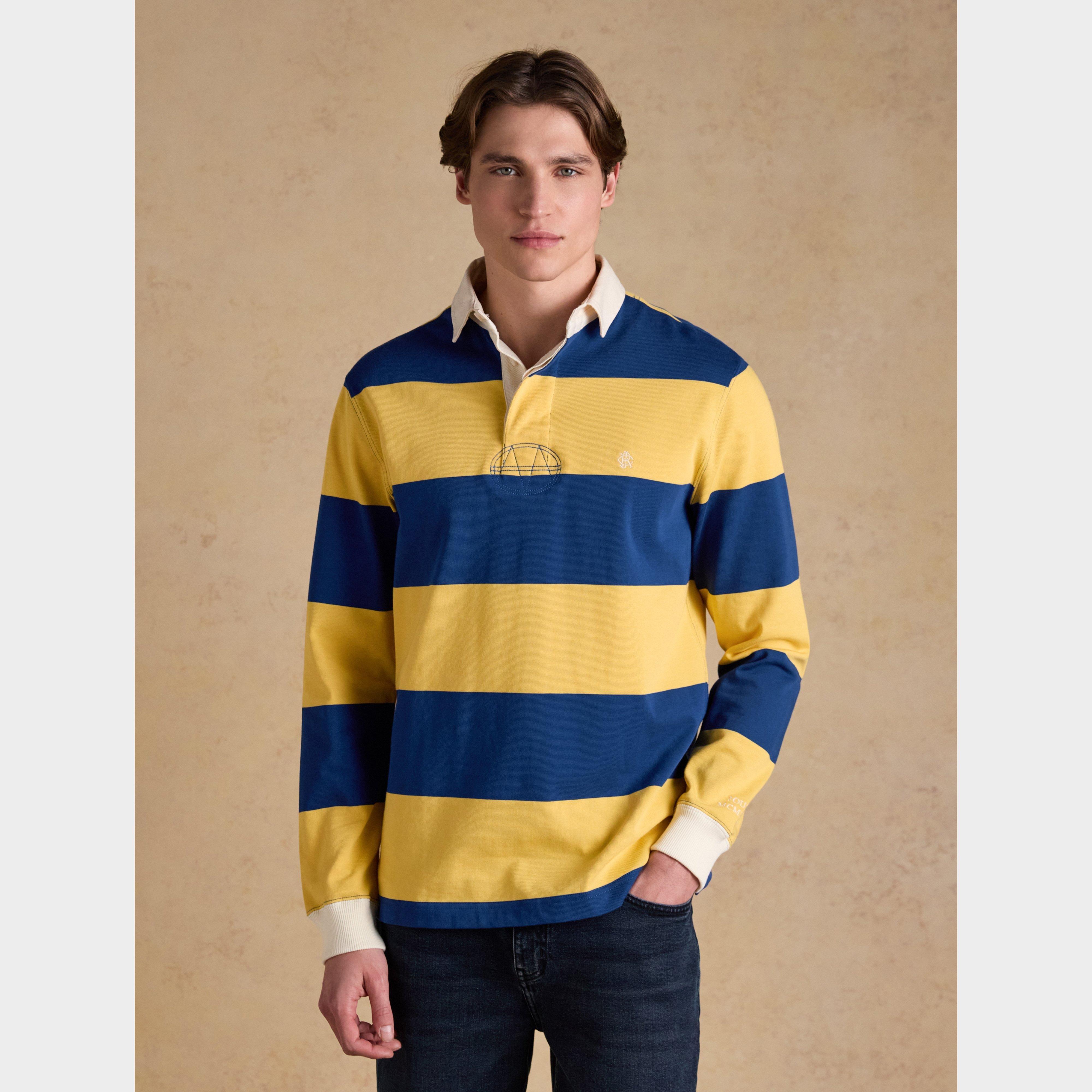 Men’s Striped Long Sleeve Rugby Shirt Men’s Striped Long Sleeve Rugby Shirt
