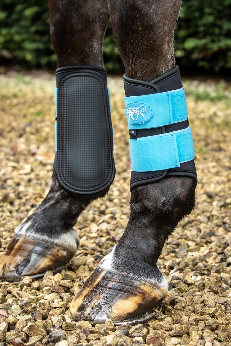 Double Locking Brushing Boots – Blue – Small Pony Double Locking Brushing Boots – Blue – Small Pony