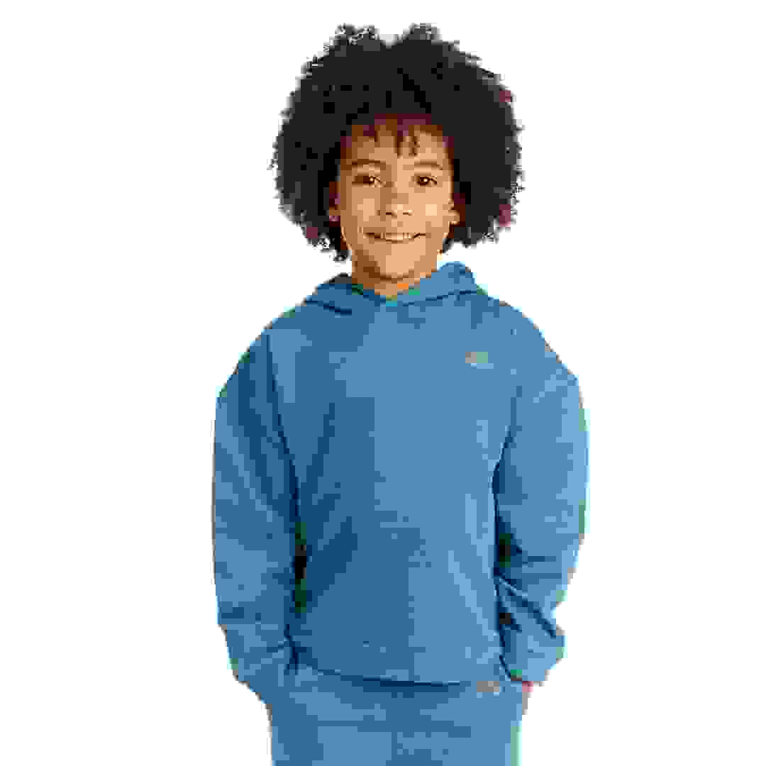 Blue Pull On Organic Cotton Hoodie Blue Pull On Organic Cotton Hoodie
