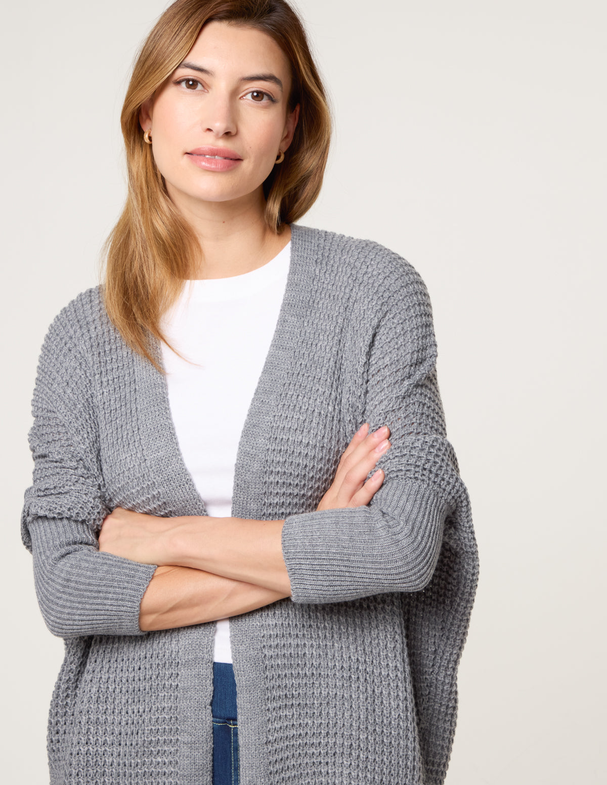 Textured Cardigan – ONE GREY Textured Cardigan – ONE GREY