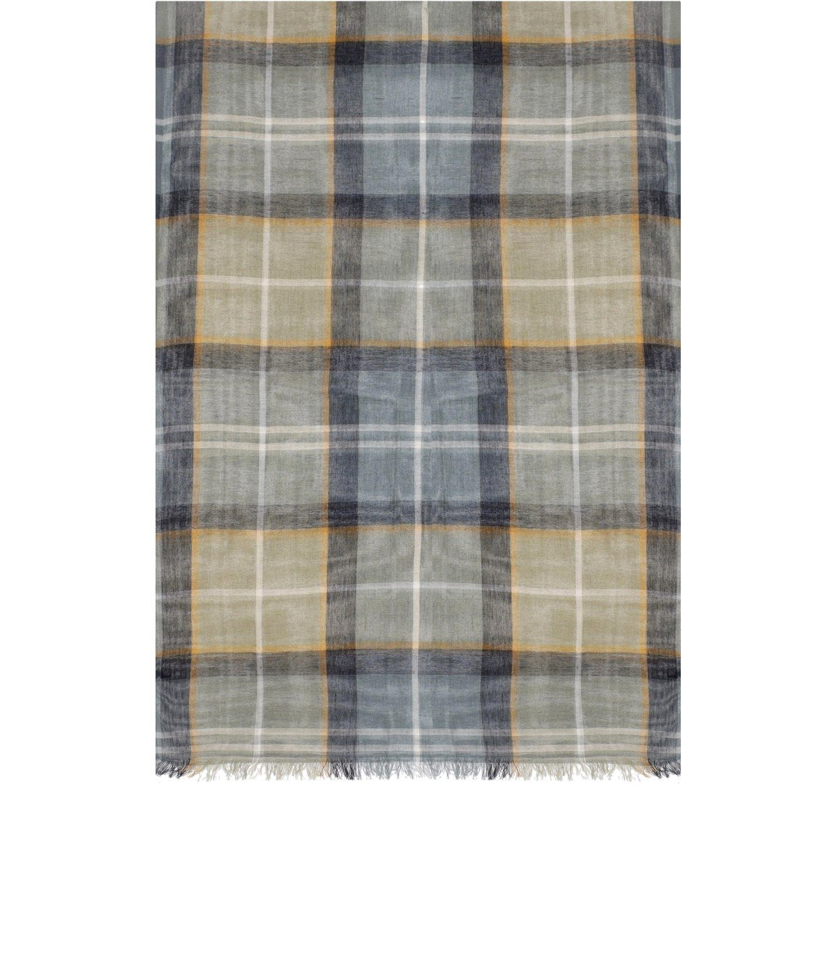 BARBOUR WELTON GREEN BLUE SCARF