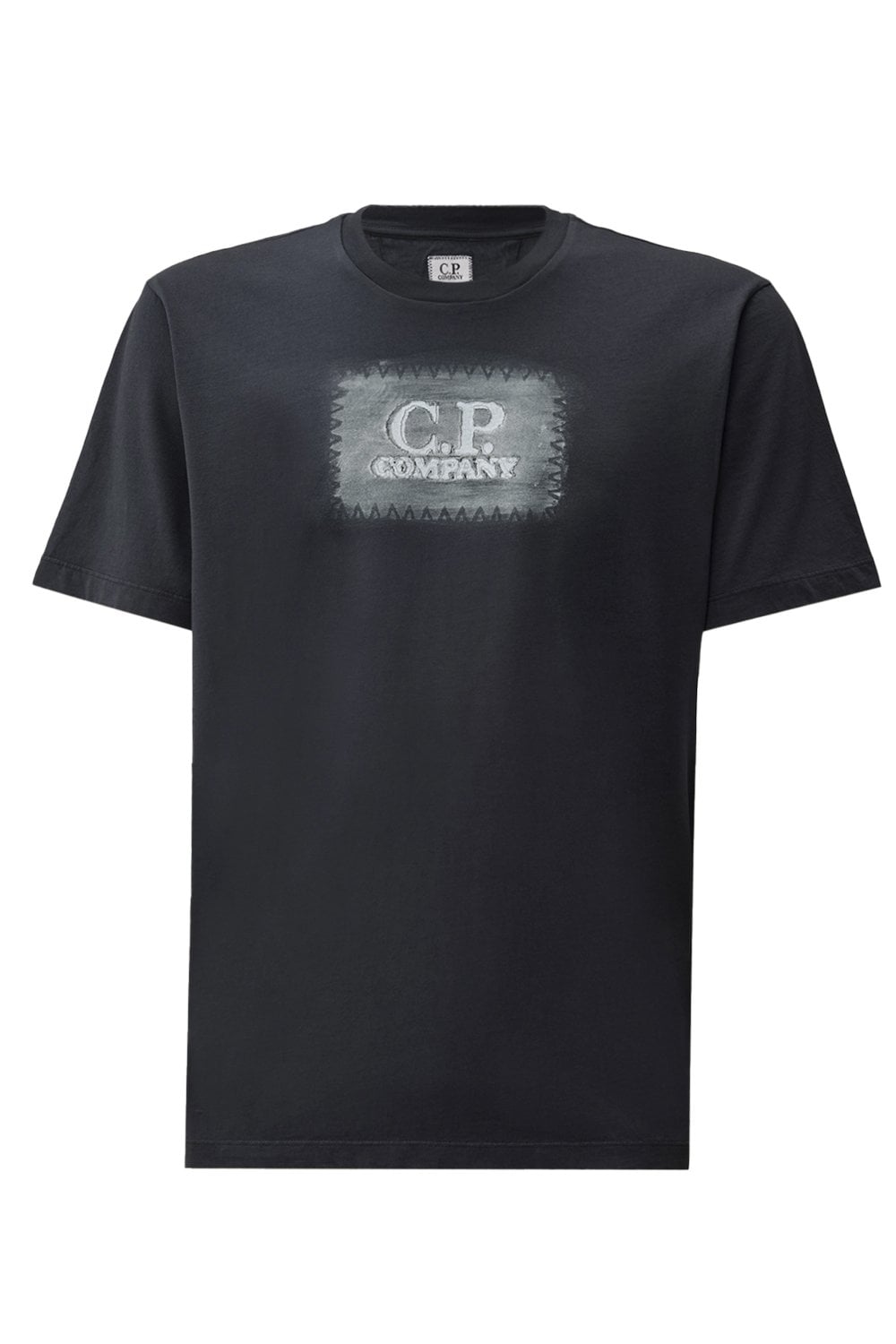 CP COMPANY BRANDED COTTON T SHIRT Size: X, colour: NAVY CP COMPANY BRANDED COTTON T SHIRT Size: X, colour: NAVY