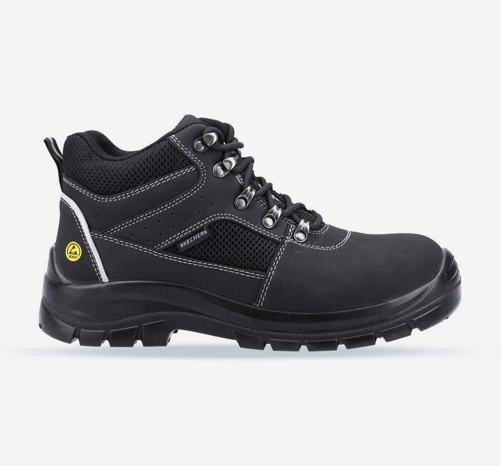 Men’s Wide Fit Skechers EC Trophus Letic Safety Boots, Black E Men’s Wide Fit Skechers EC Trophus Letic Safety Boots, Black E