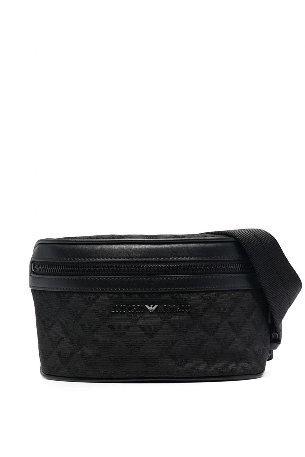 EMPORIO ARMANI BRANDED BELT BAG Size: OS, colour: BLACK EMPORIO ARMANI BRANDED BELT BAG Size: OS, colour: BLACK
