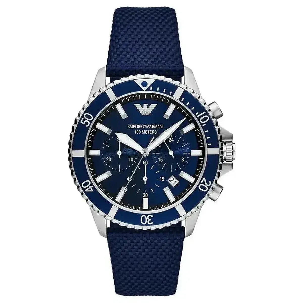 Emporio Armani Claudio Diver Chronograph Quartz Men’s Watch AR Emporio Armani Claudio Diver Chronograph Quartz Men’s Watch AR