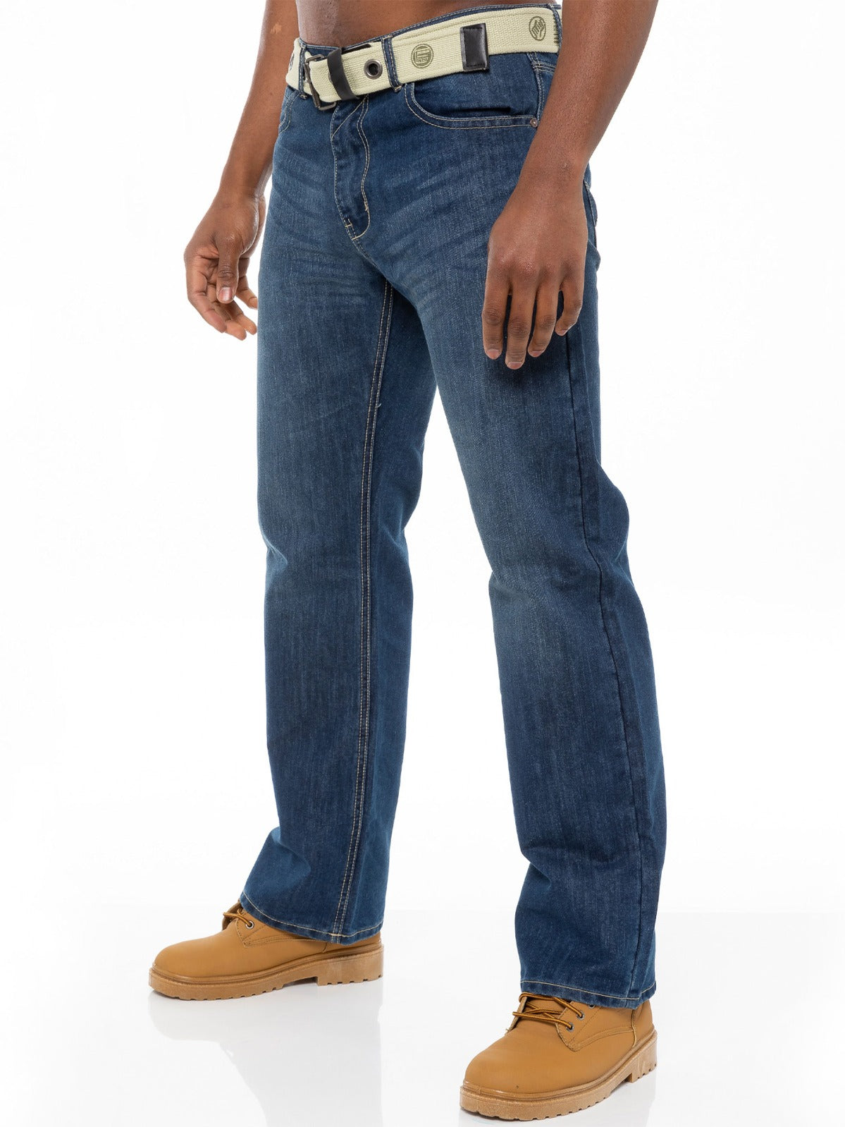 Mens Mid Wash Jeans with Belt EZ – EZ Mens Mid Wash Jeans with Belt EZ – EZ