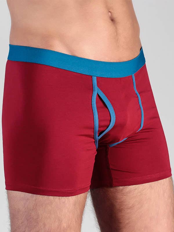 Organic Cotton Boxer Shorts: Mens – M Red Organic Cotton Boxer Shorts: Mens – M Red