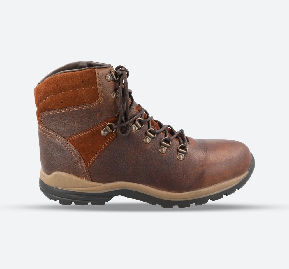 Mens Wide Fit DB Colorado Waterproof Boots, Brown Pull Up Leather V E – E Mens Wide Fit DB Colorado Waterproof Boots, Brown Pull Up Leather V E – E