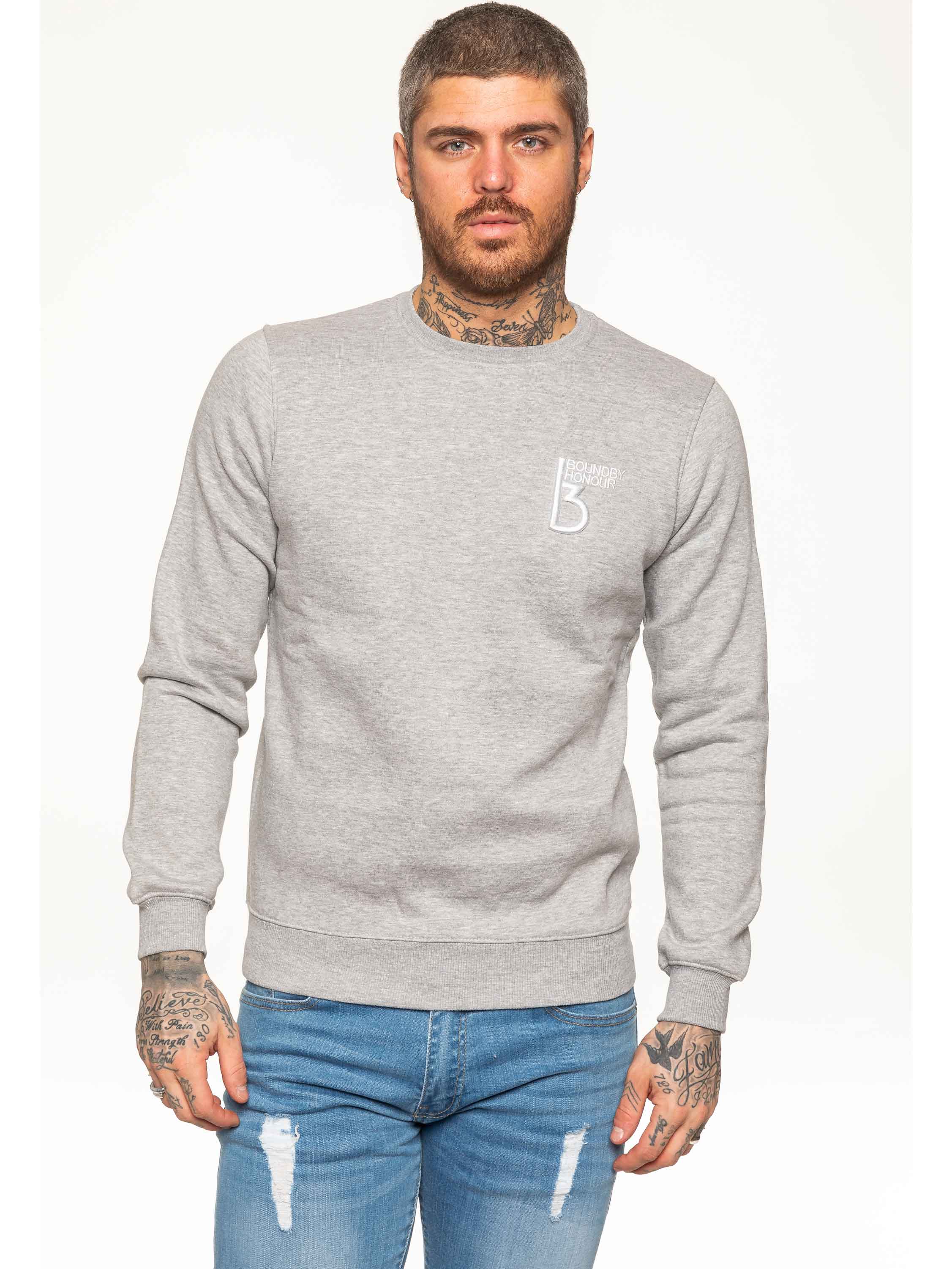 BBH Mens Plain Sweatshirt Crew Neck Jersey Fleece BBH Mens Plain Sweatshirt Crew Neck Jersey Fleece