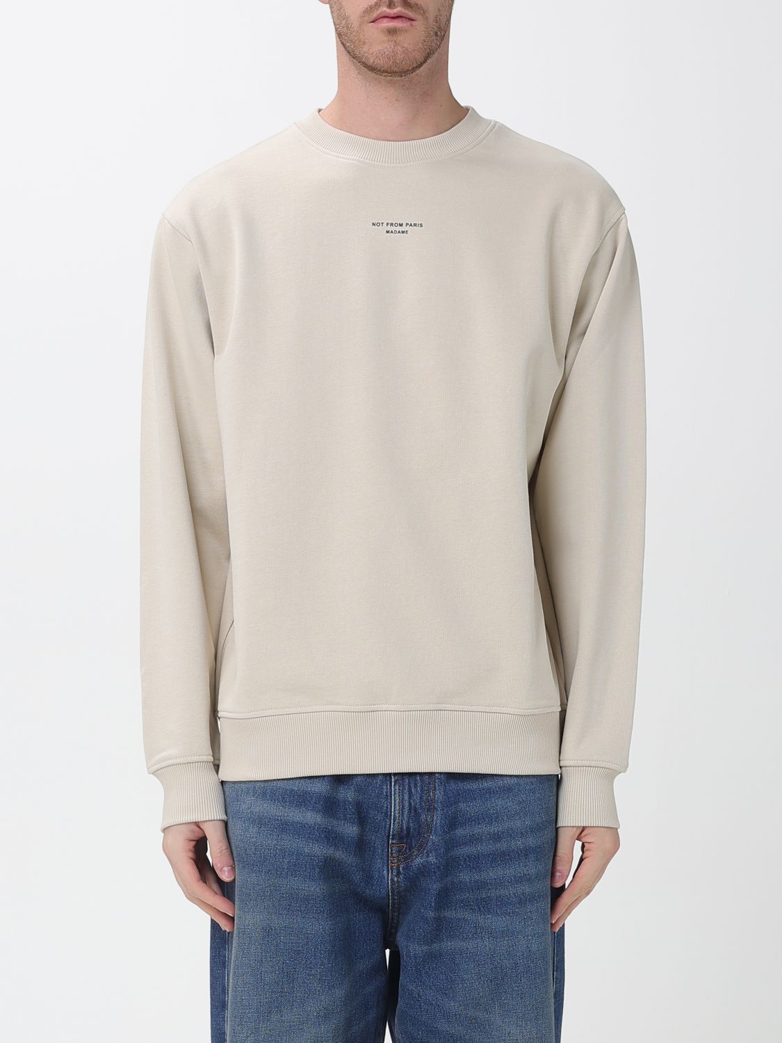 DRÔLE DE MONSIR Sweatshirt Men color Beige DRÔLE DE MONSIR Sweatshirt Men color Beige