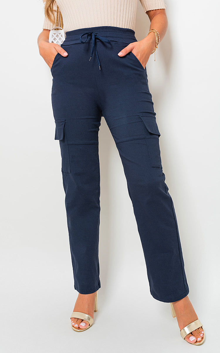 Cargo Pocket Trousers – Navy ML Cargo Pocket Trousers – Navy ML